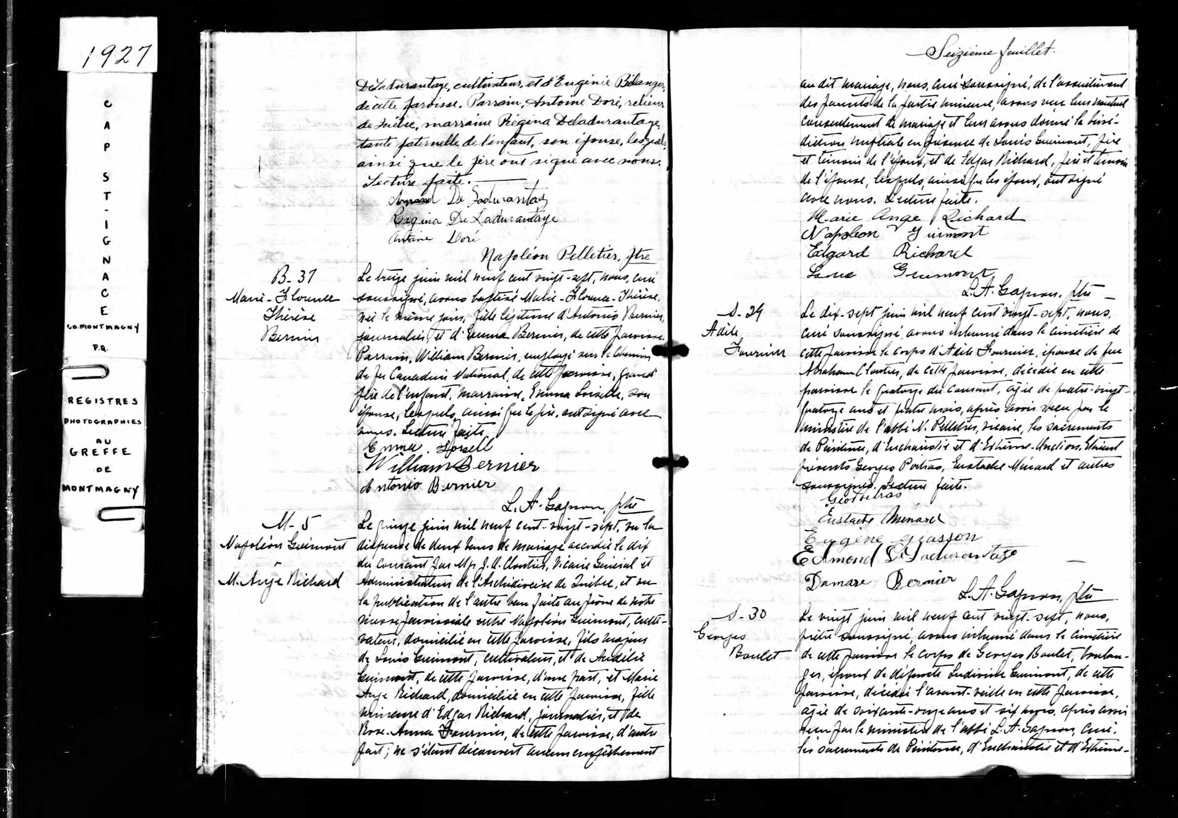 Acte de sépulture