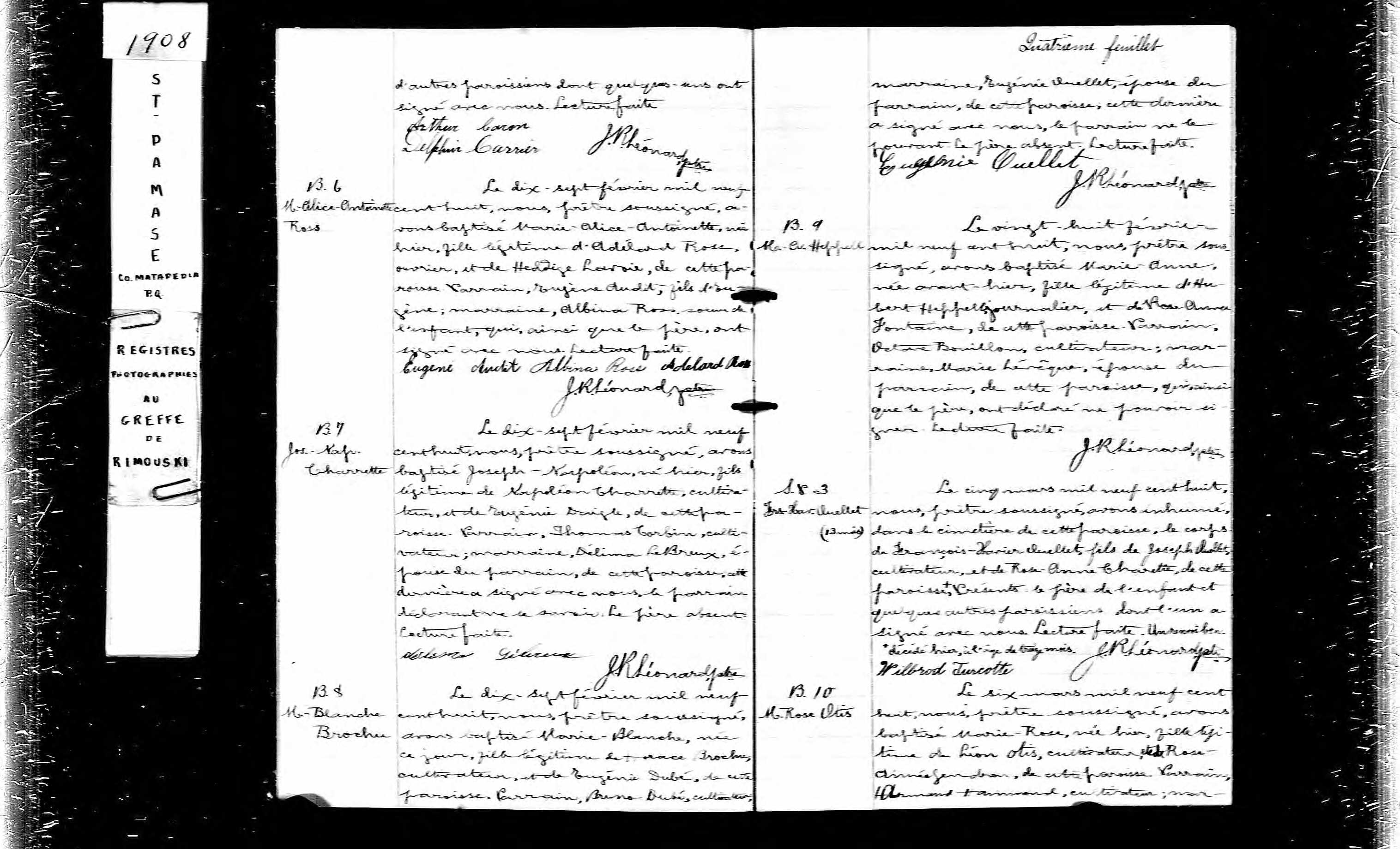  Acte de sépulture