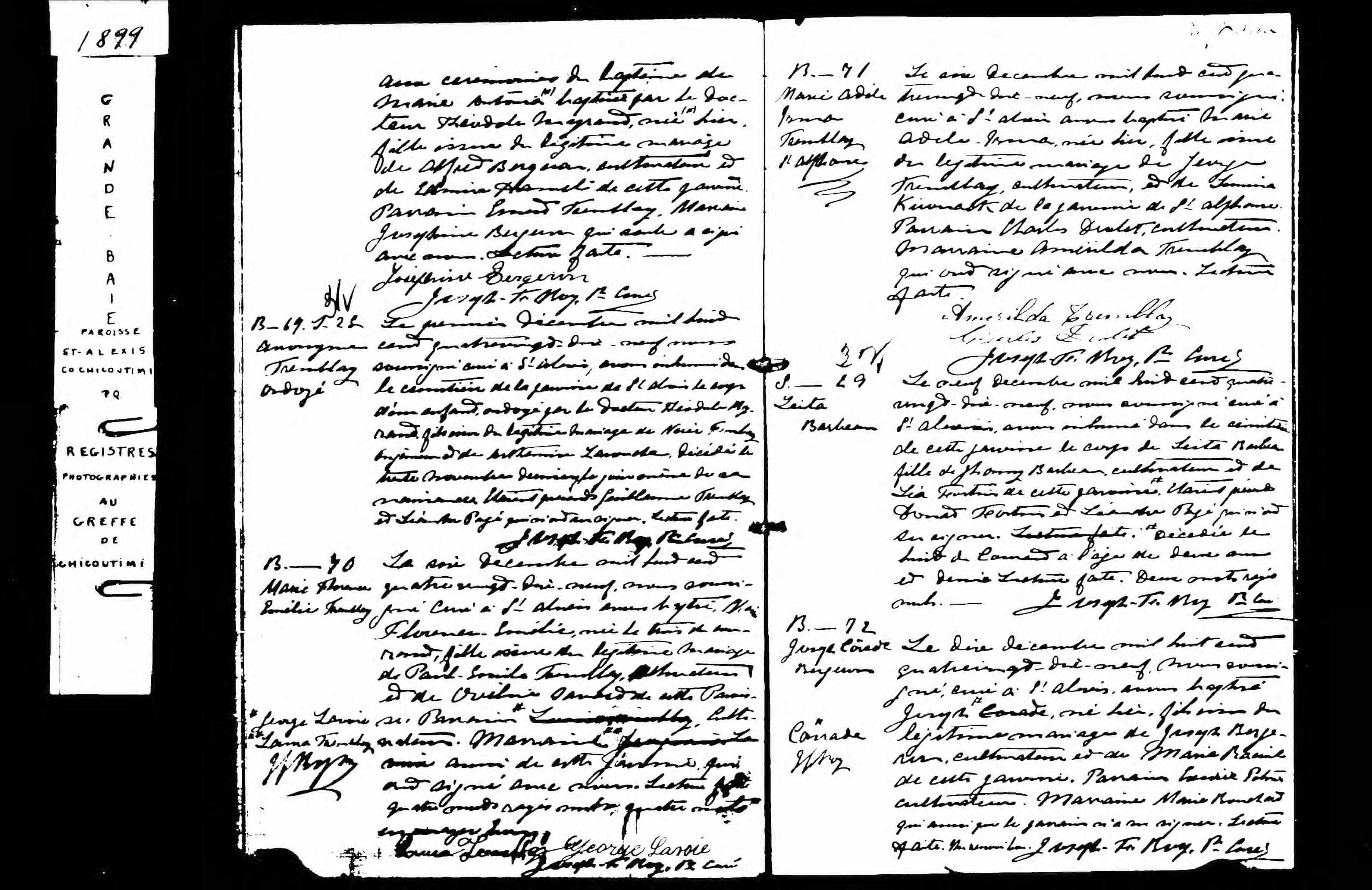 Acte de sépulture