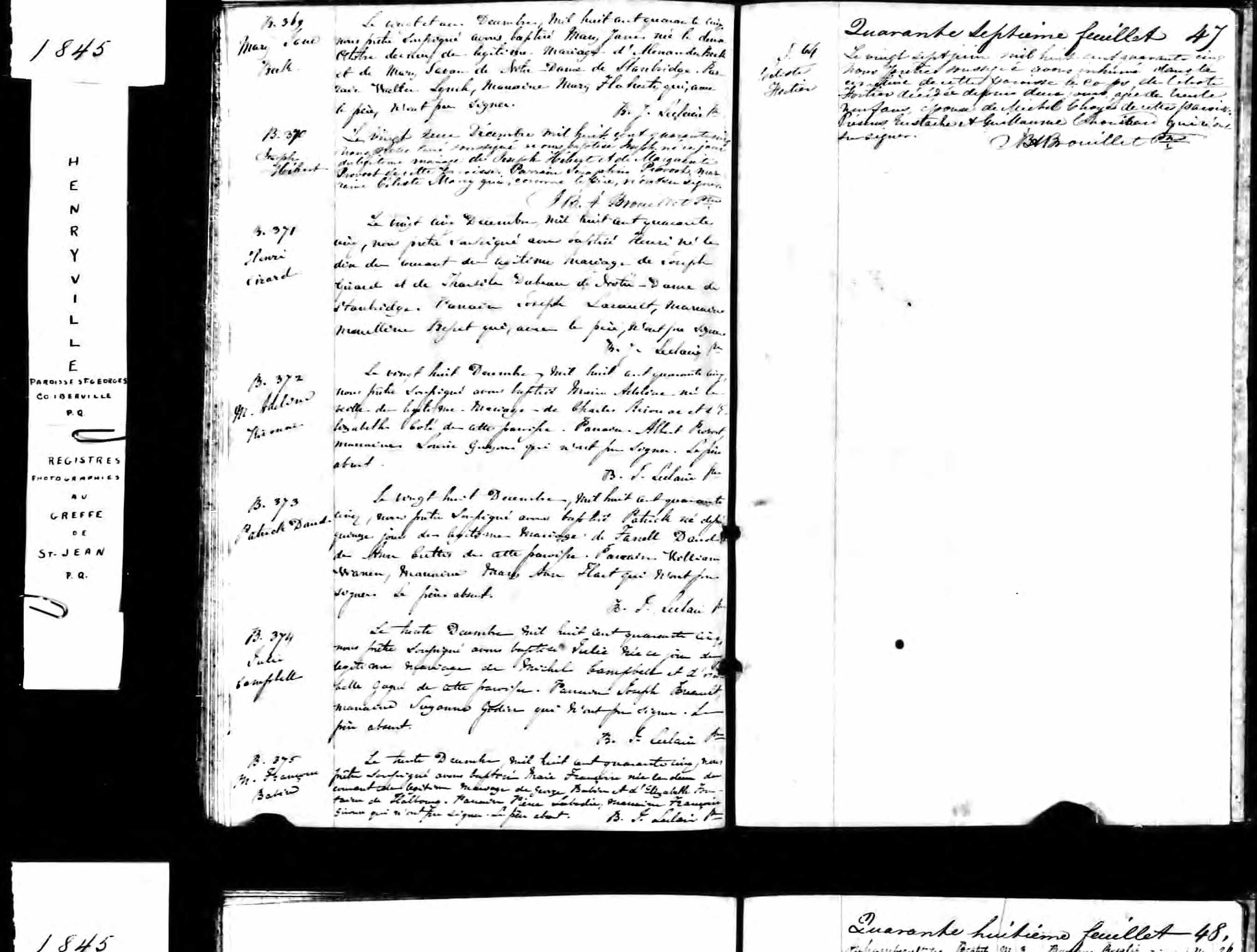 Acte de baptême Acte de baptême