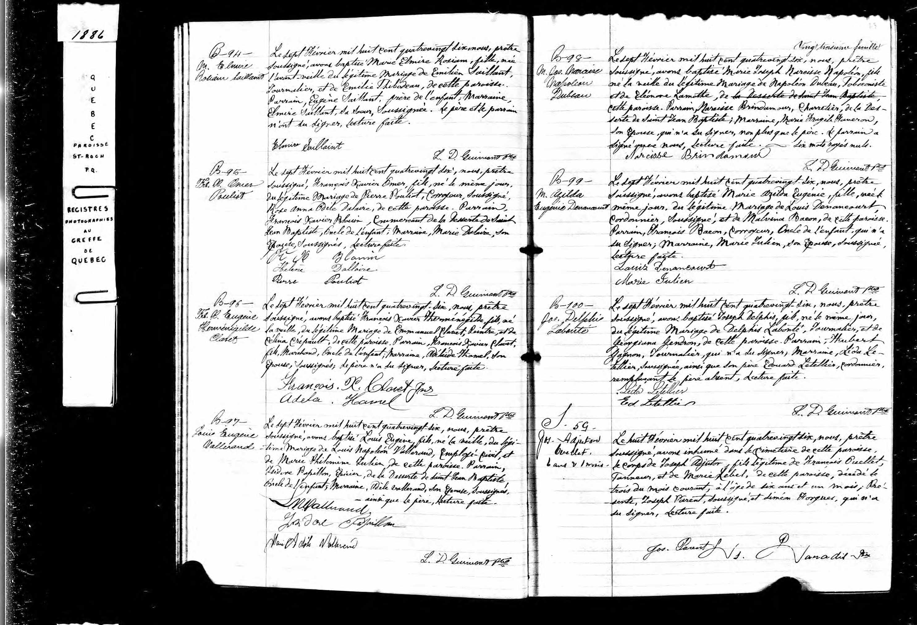 Acte de sépulture
