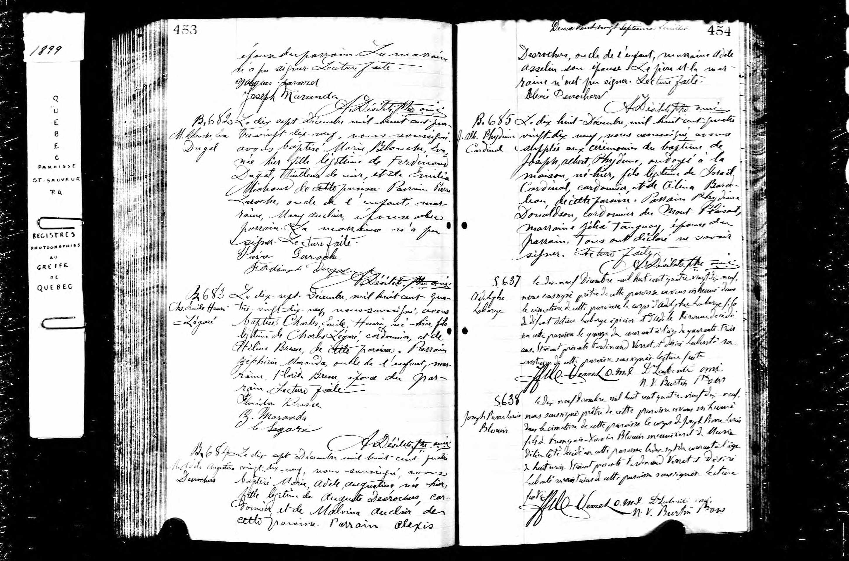 Acte de sépulture