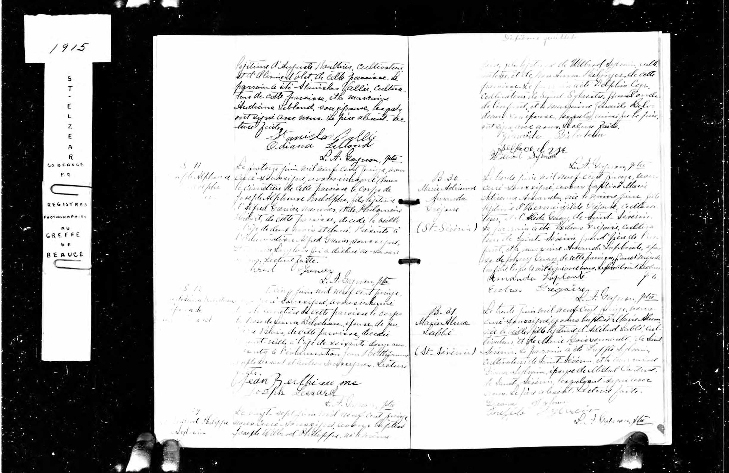 Acte de baptême