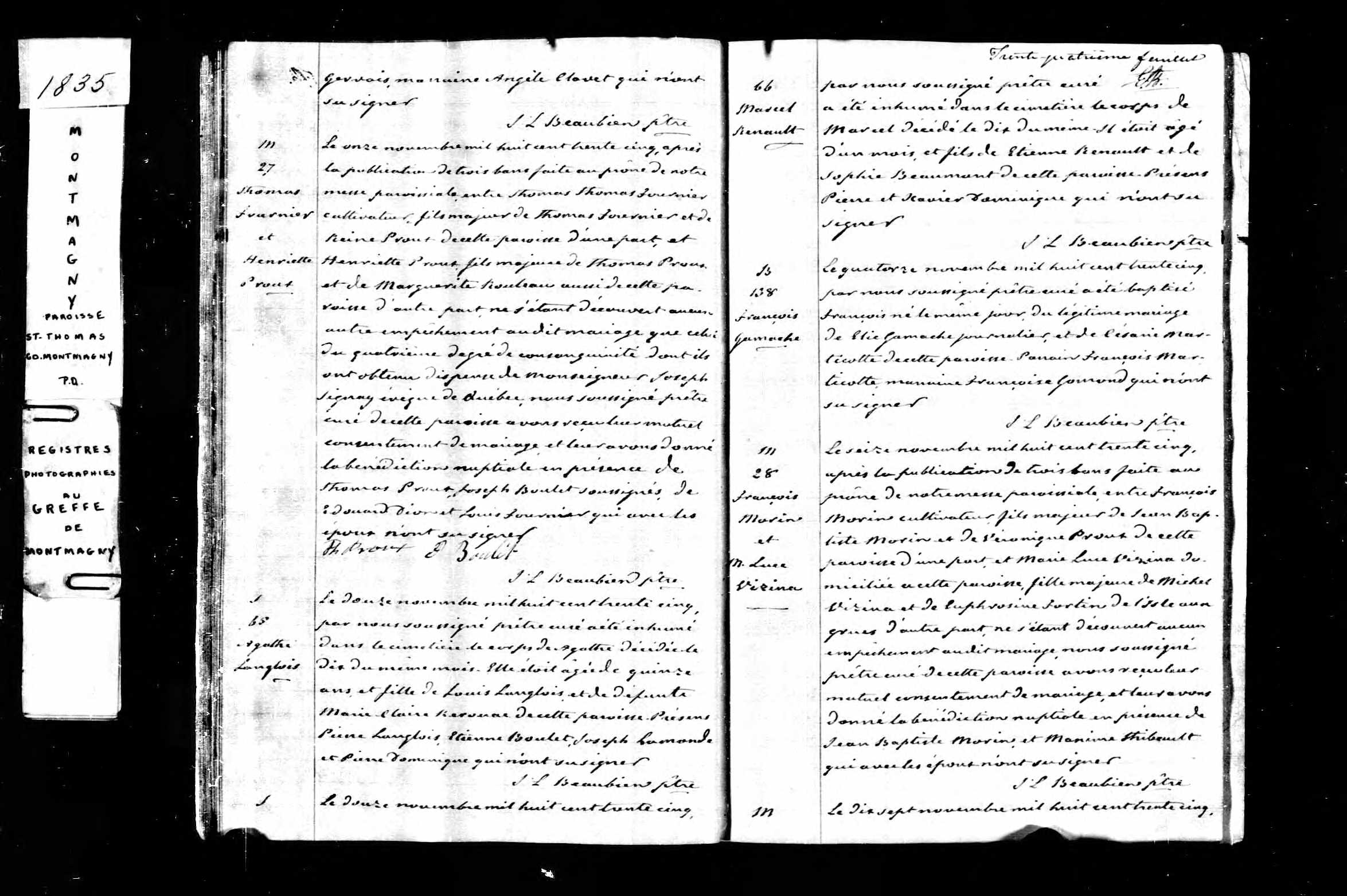 Acte de sépulture