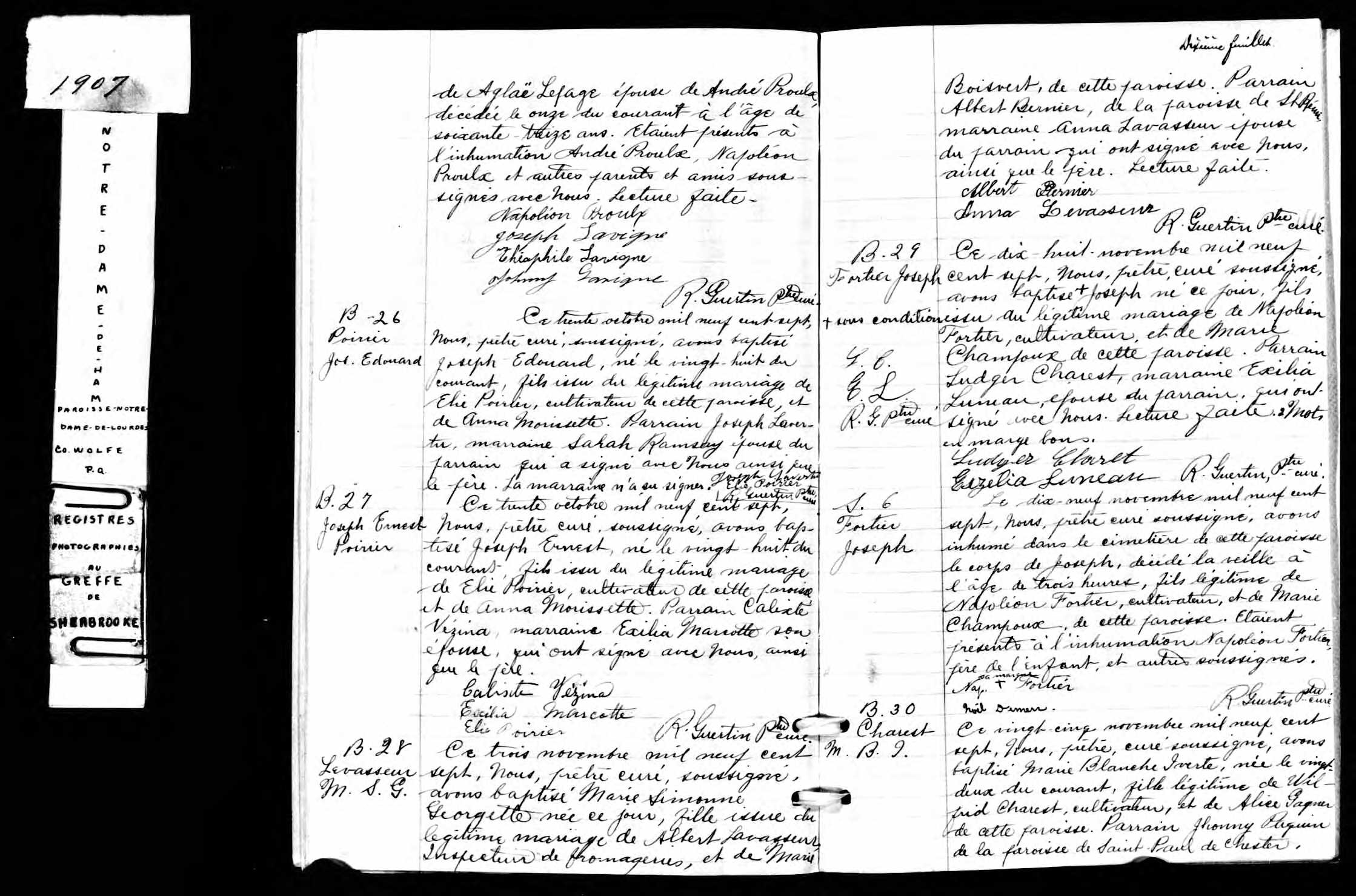  Acte de sépulture