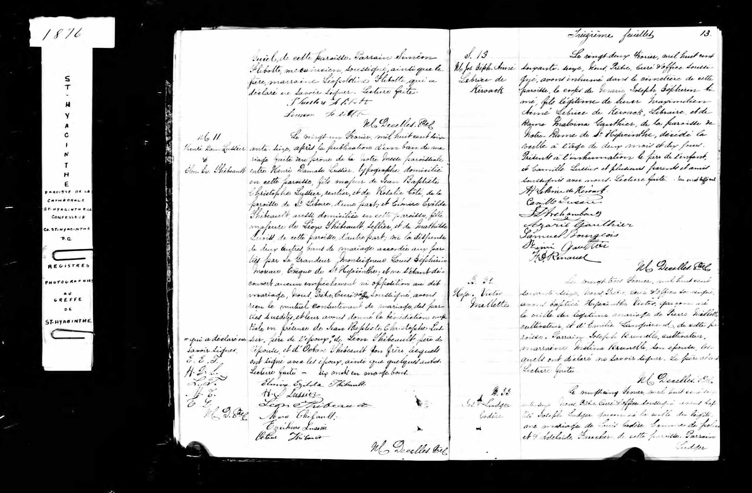Acte de sépulture
