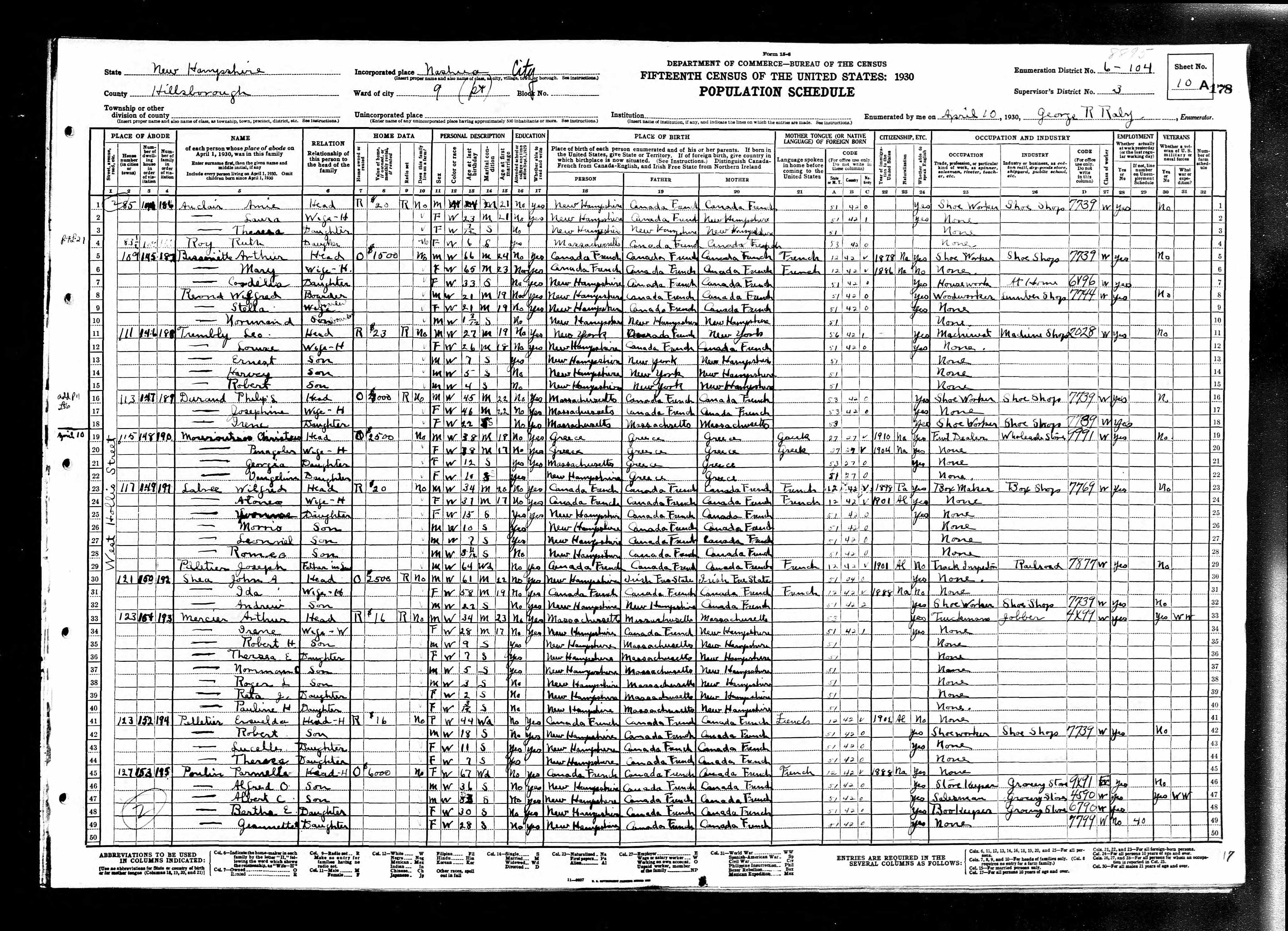 Recensement fédéral américain 1930