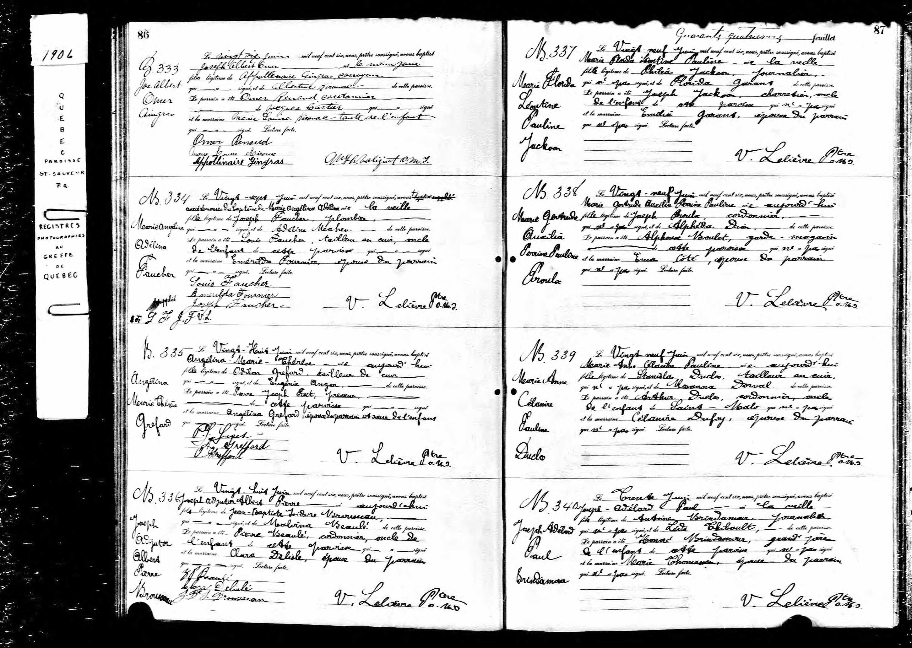 Acte de baptême