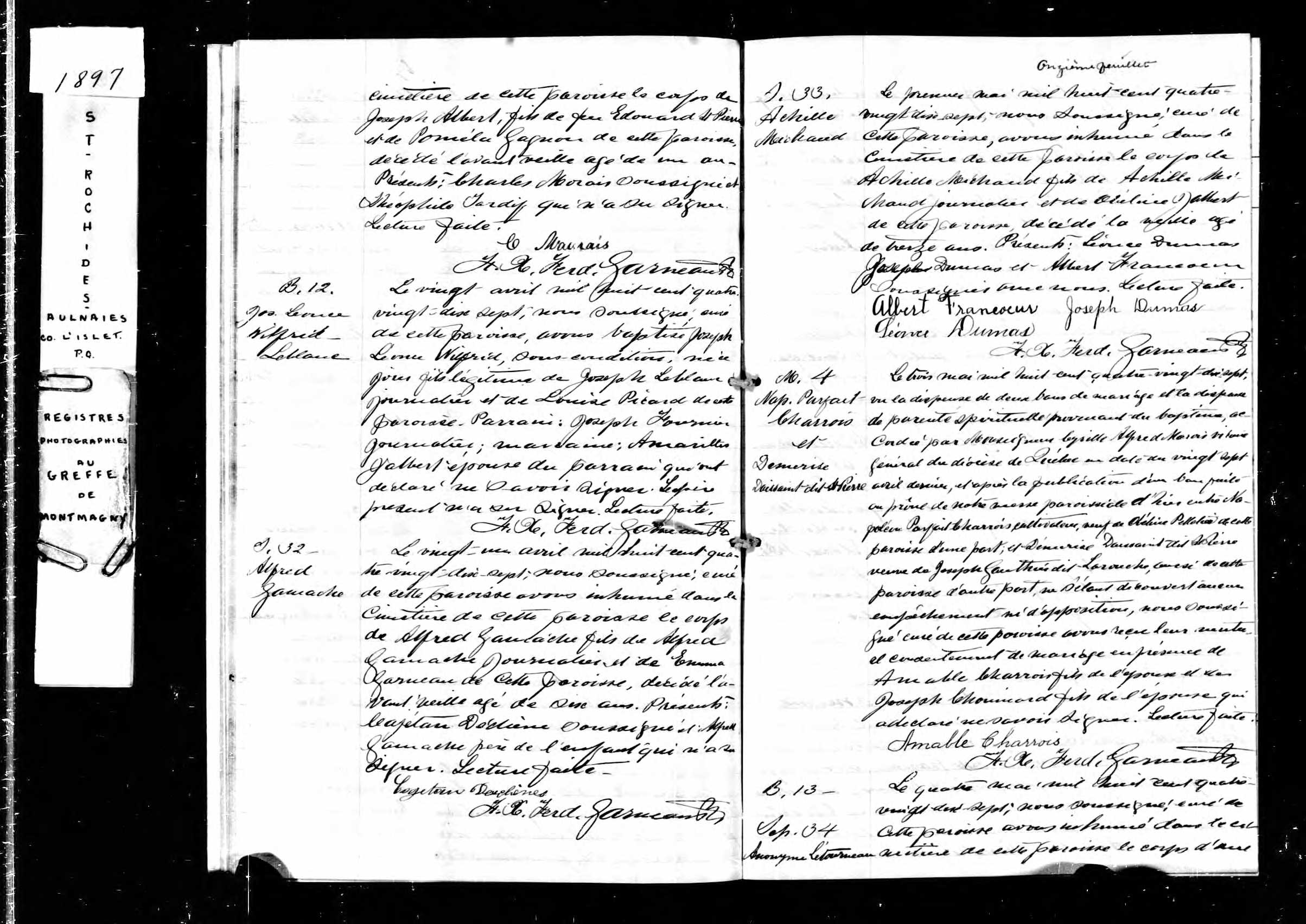 Acte de sépulture