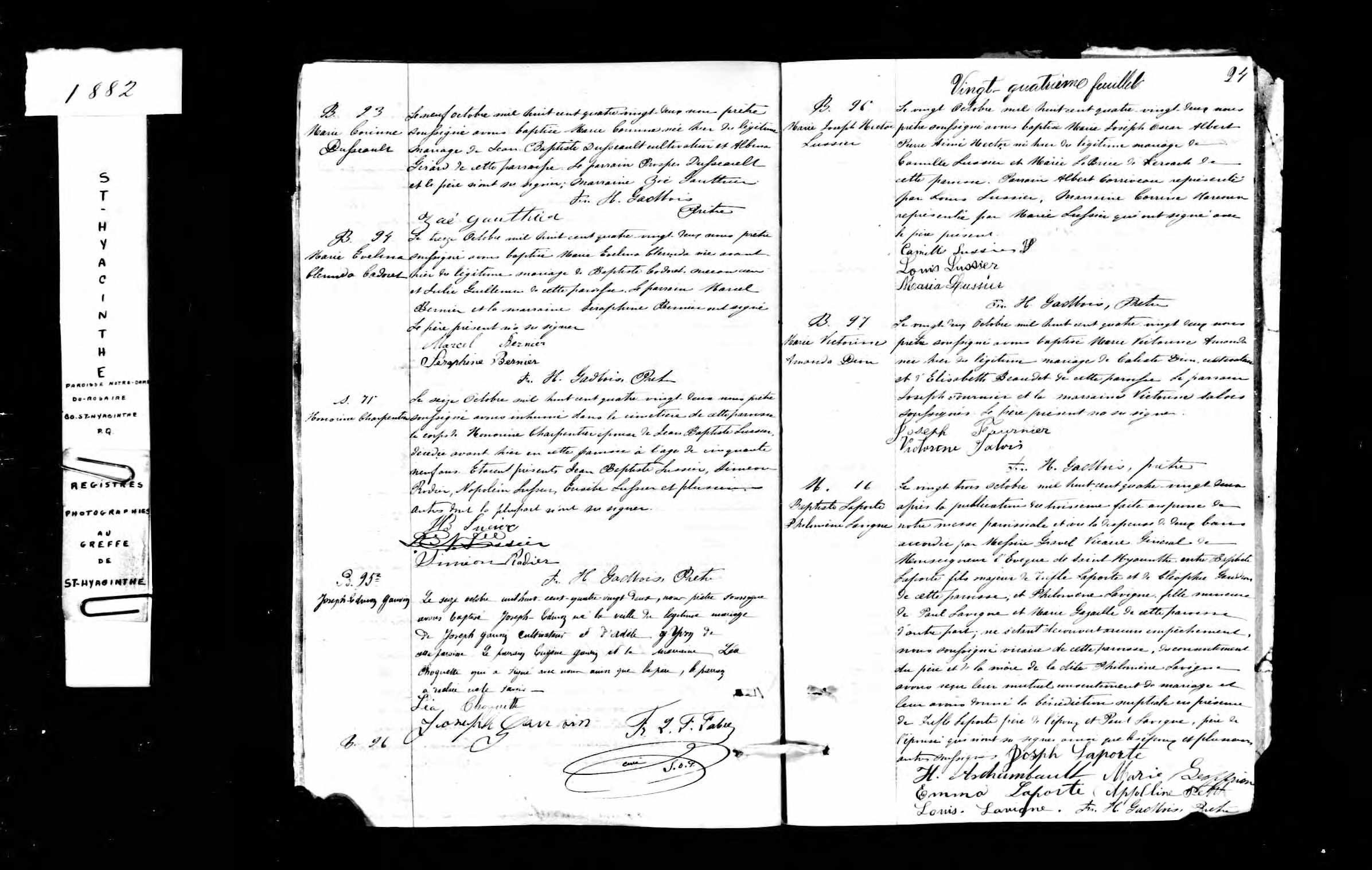 Acte de baptême