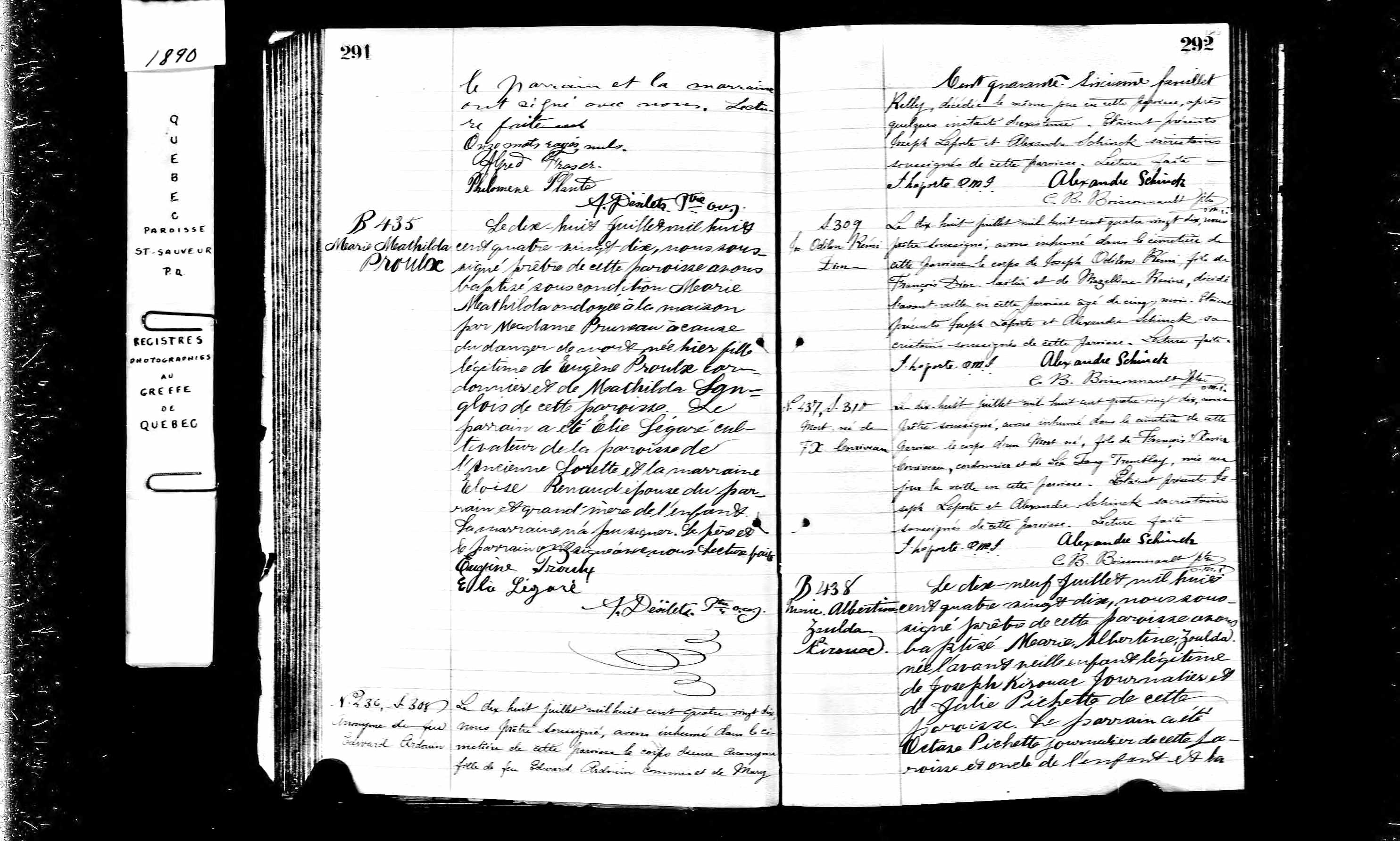 Acte de baptême Acte de baptême