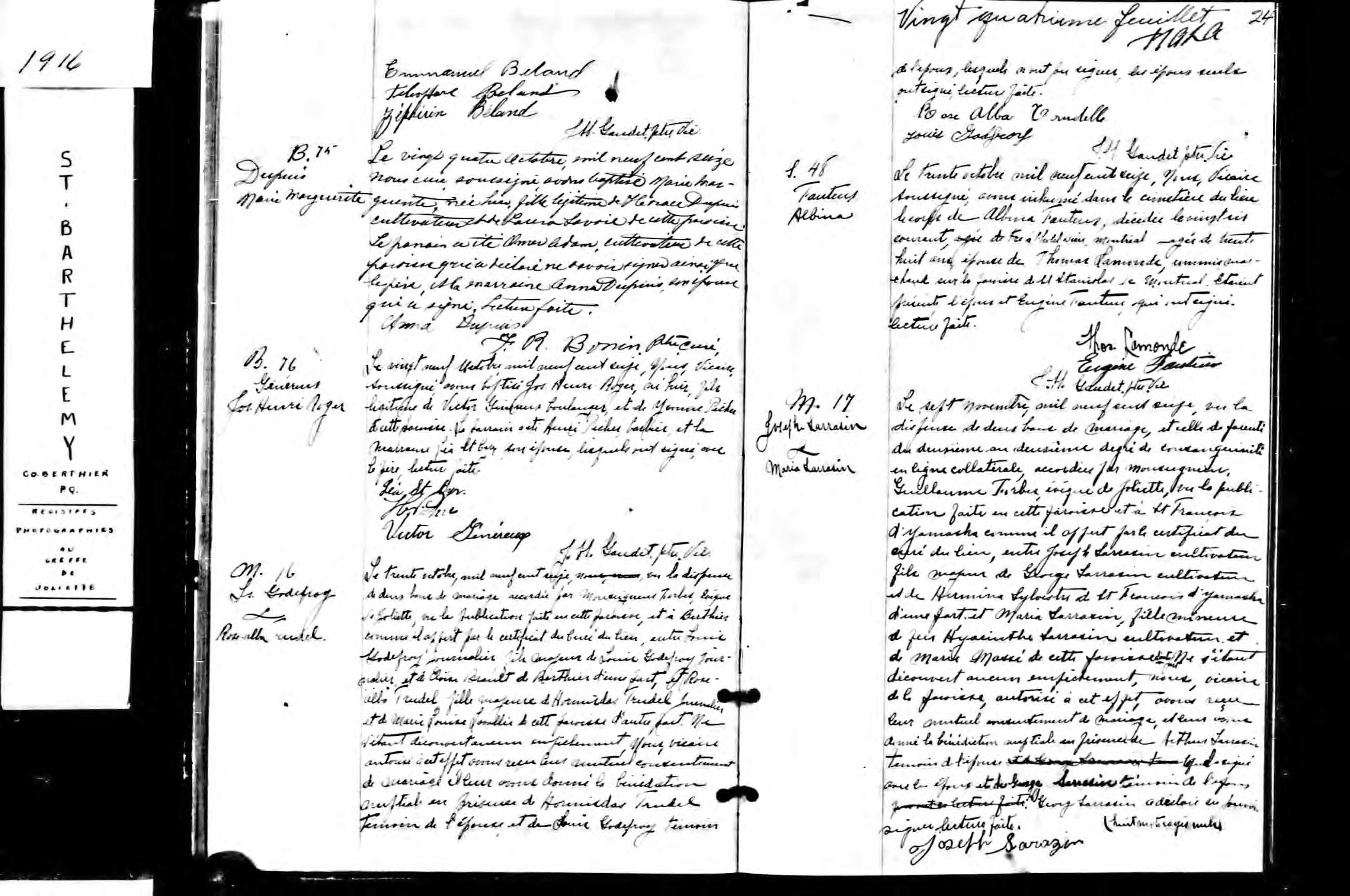 Acte de sépulture Acte de sépulture