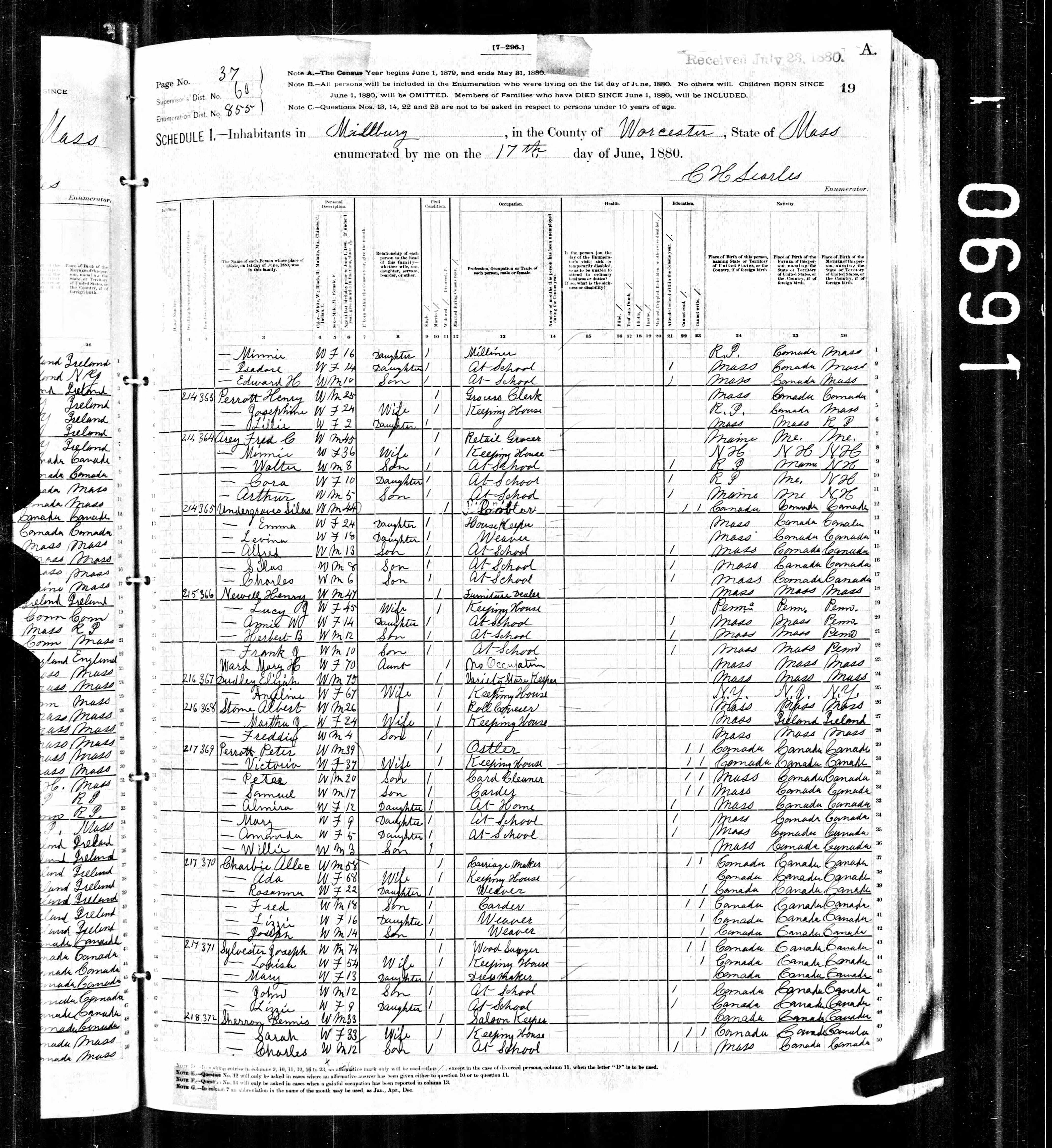 Recensement fédéral américain 1880
