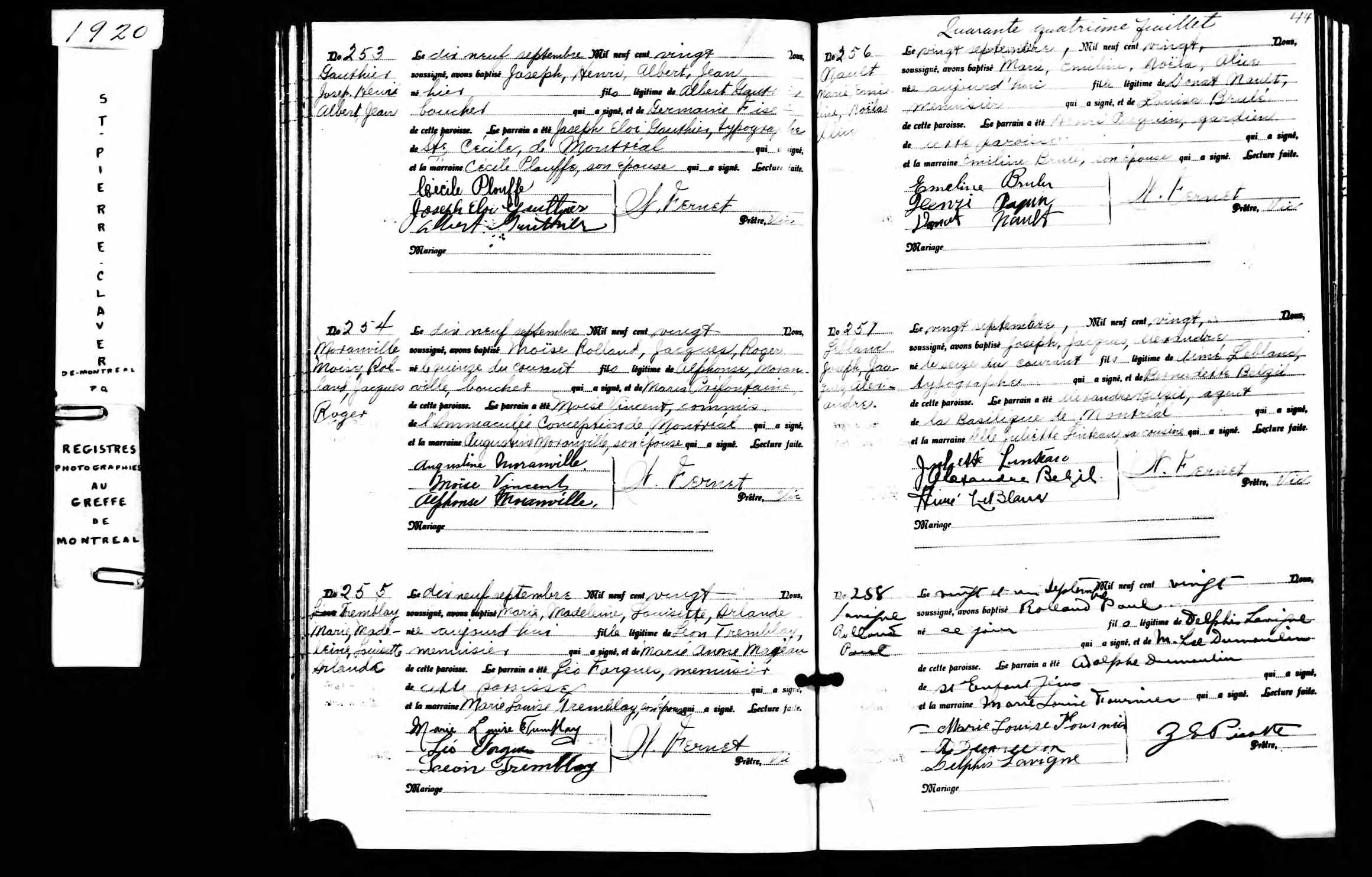Acte de baptême