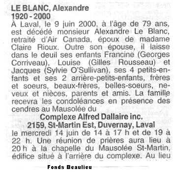 Nécrologie