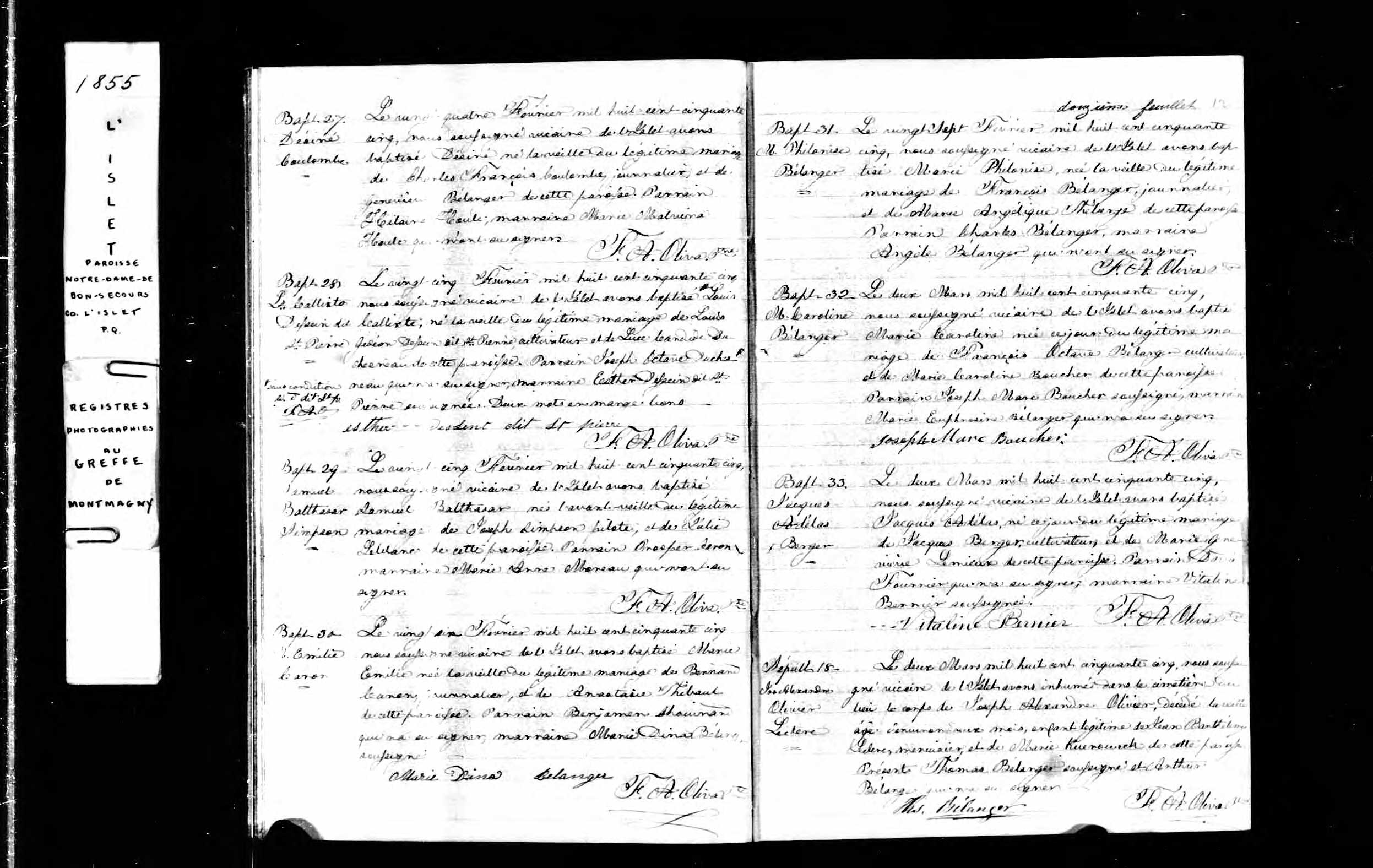 Acte de sépulture