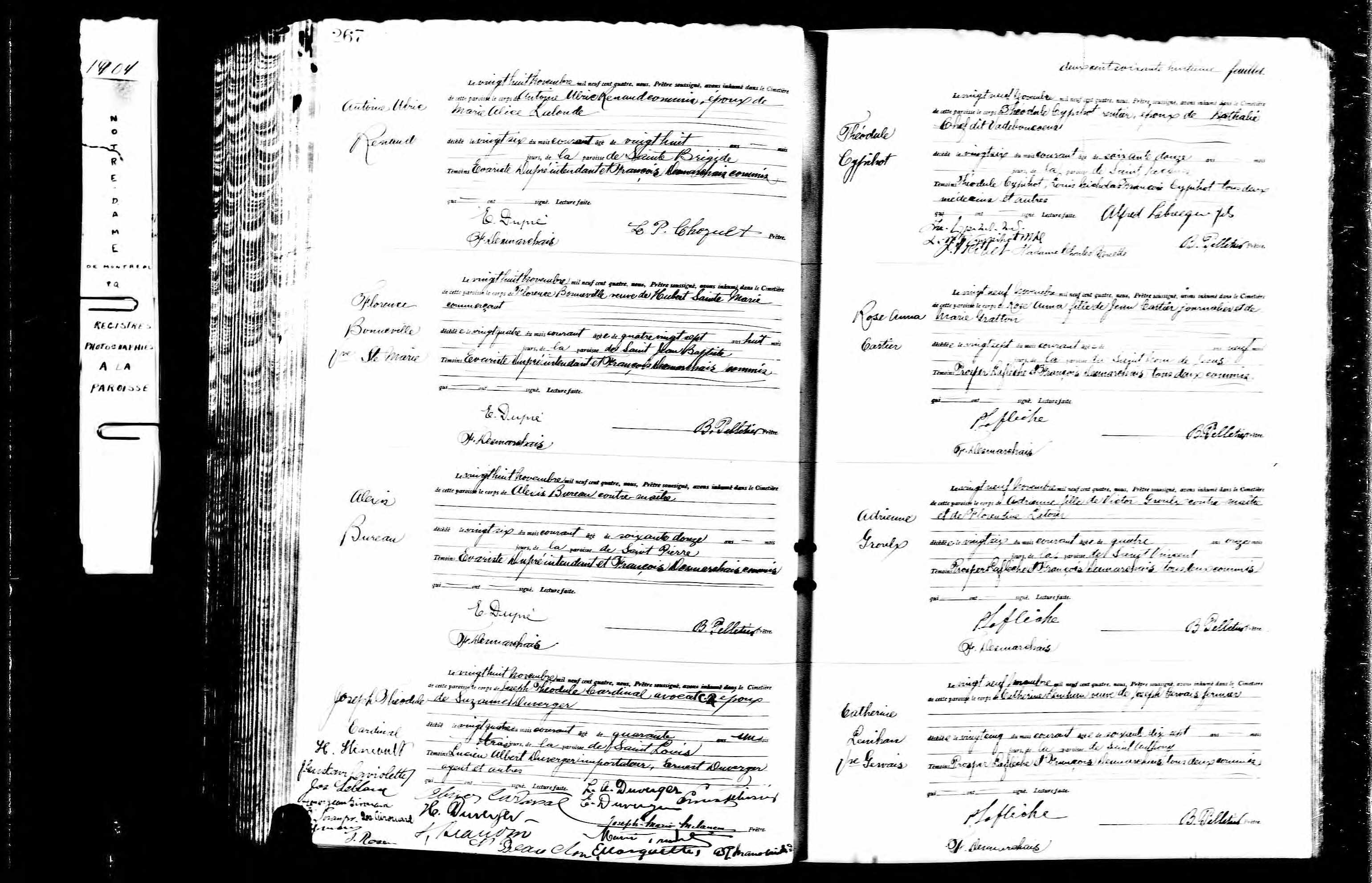 Acte de sépulture