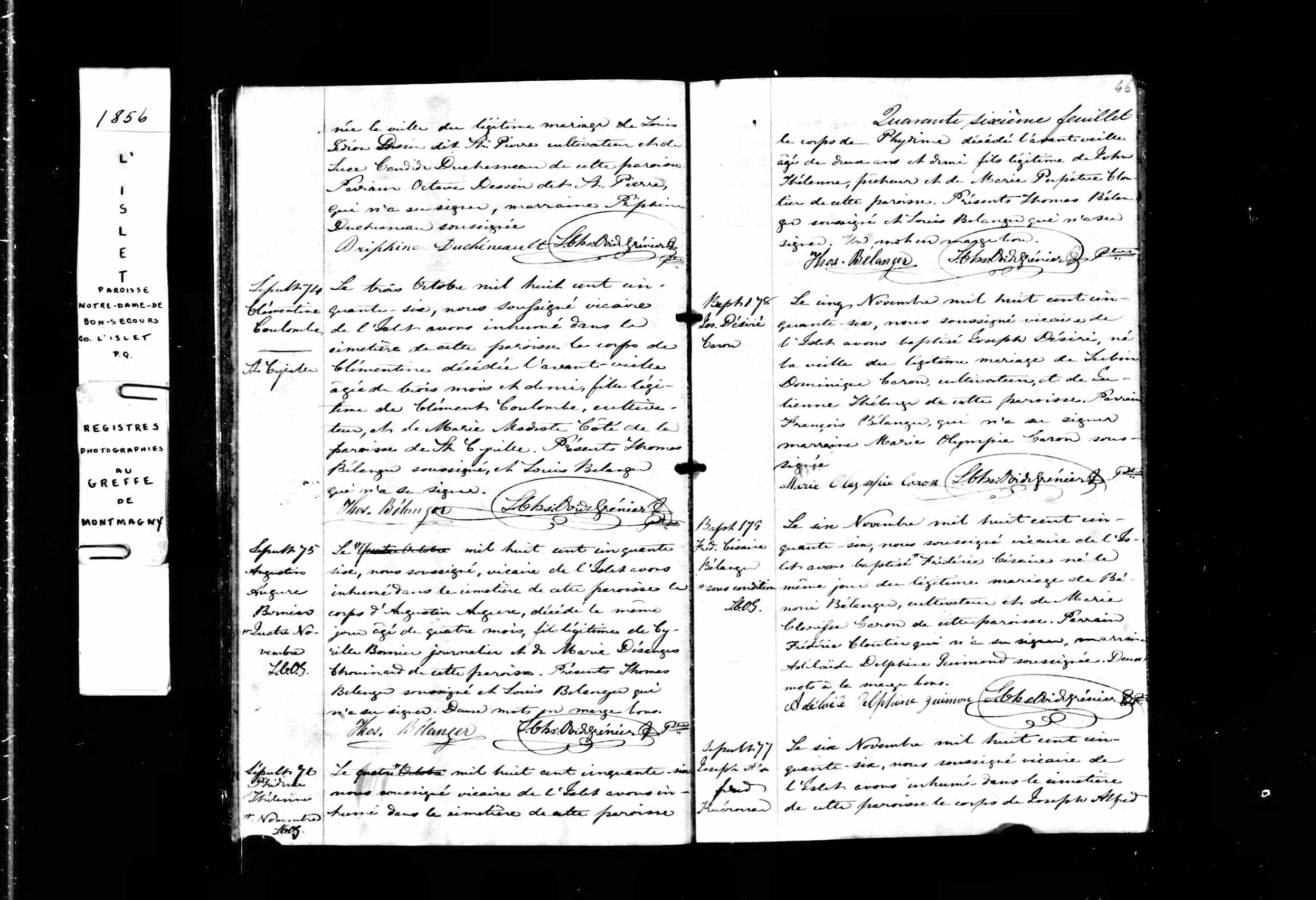  Acte de sépulture