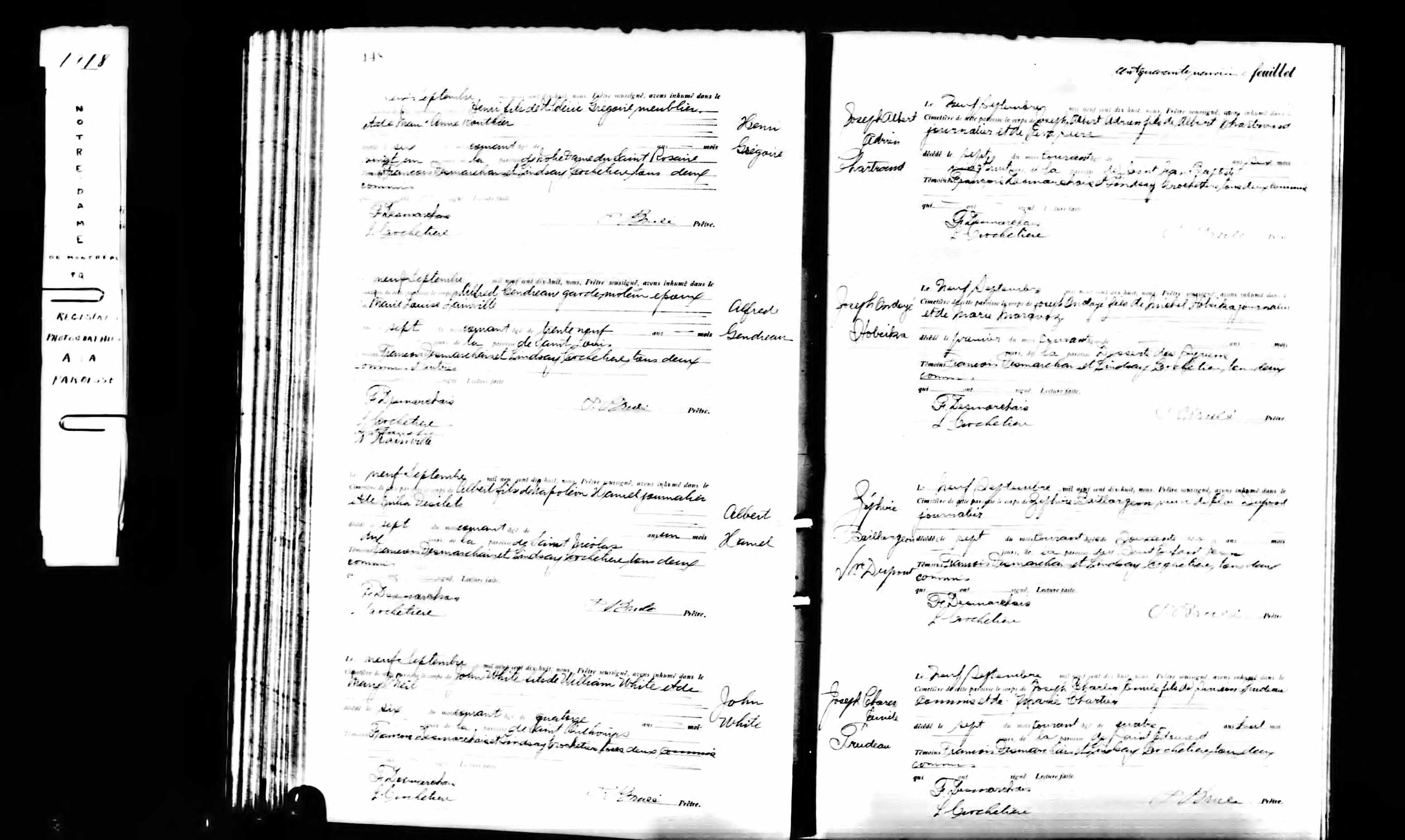 Acte de sépulture