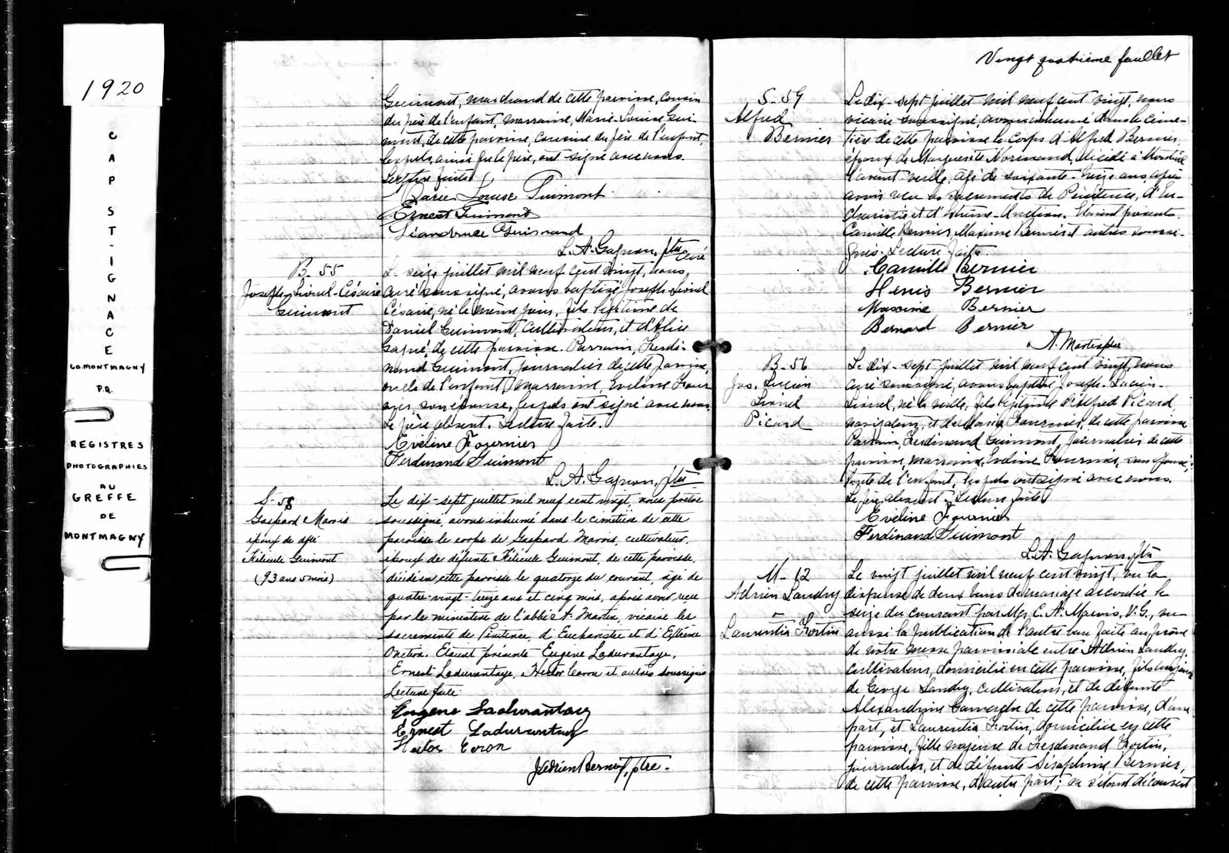 Acte de sépulture