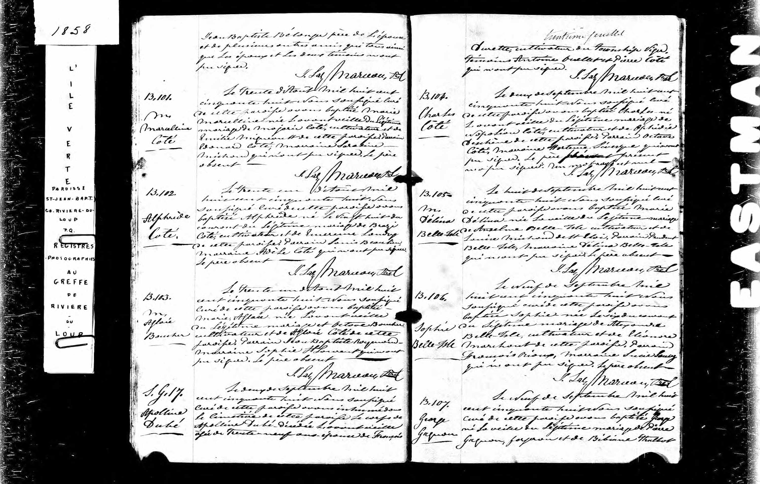 Acte de baptême