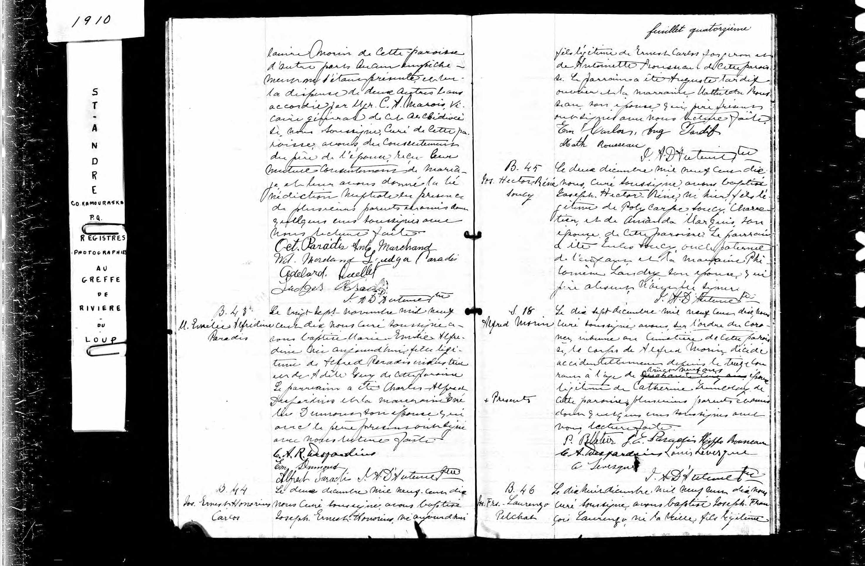 Acte de sépulture