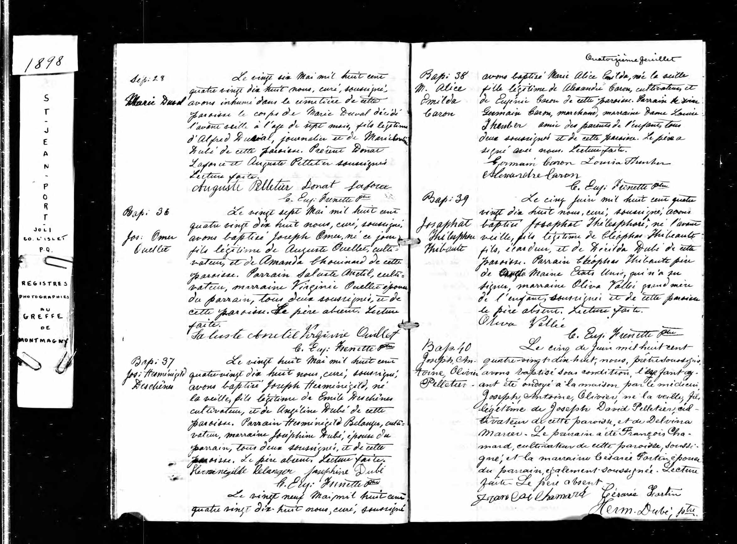 Acte de baptême