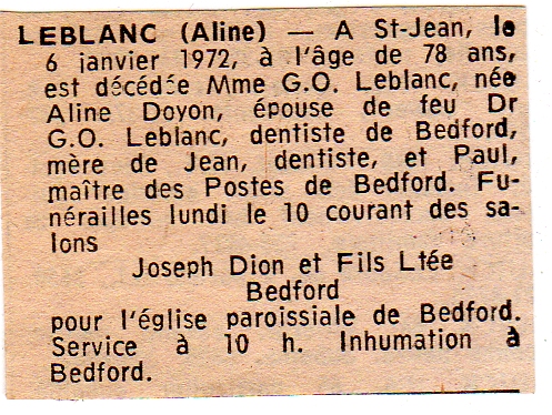 Nécrologie