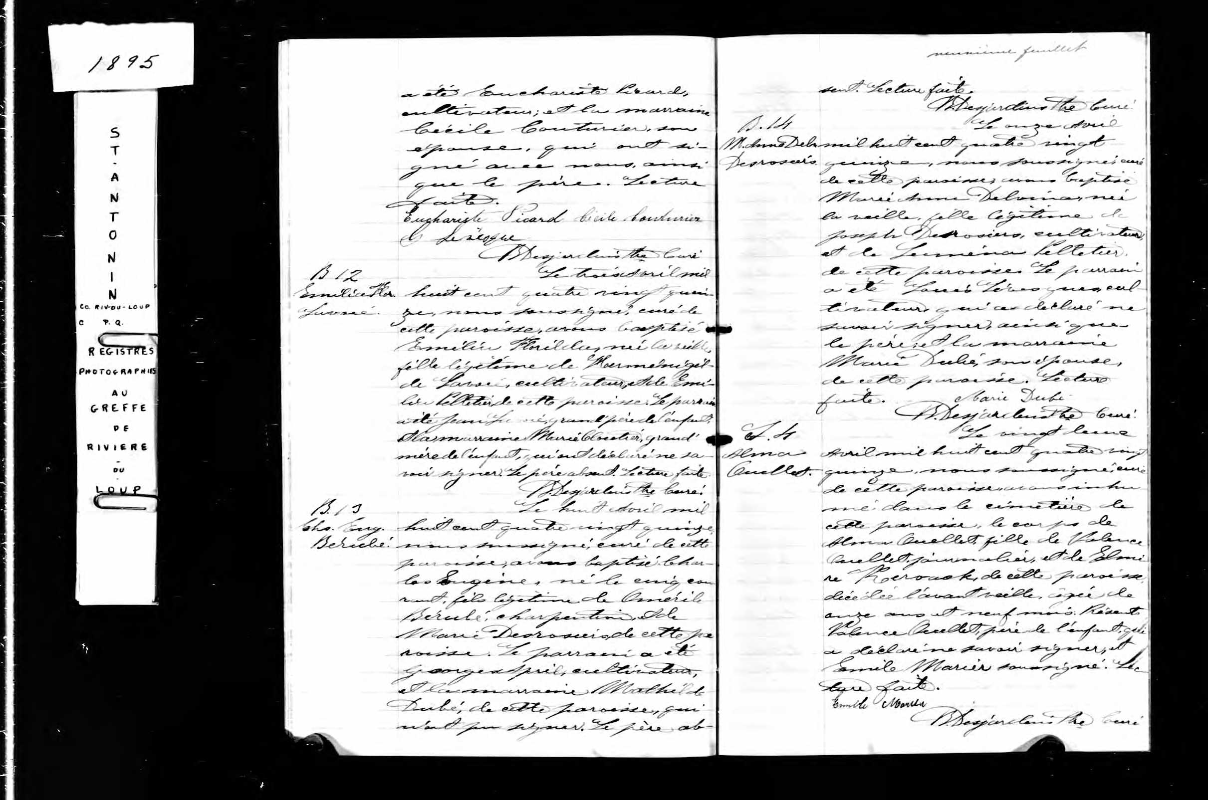 Acte de sépulture