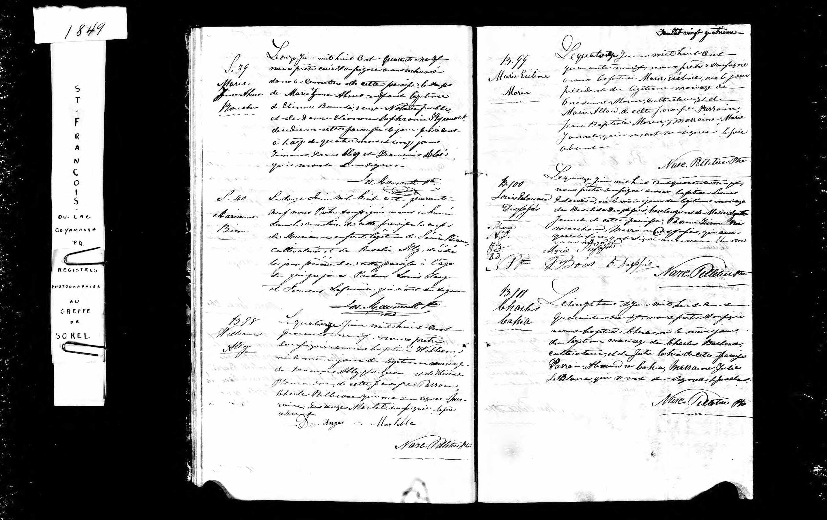 Acte de sépulture