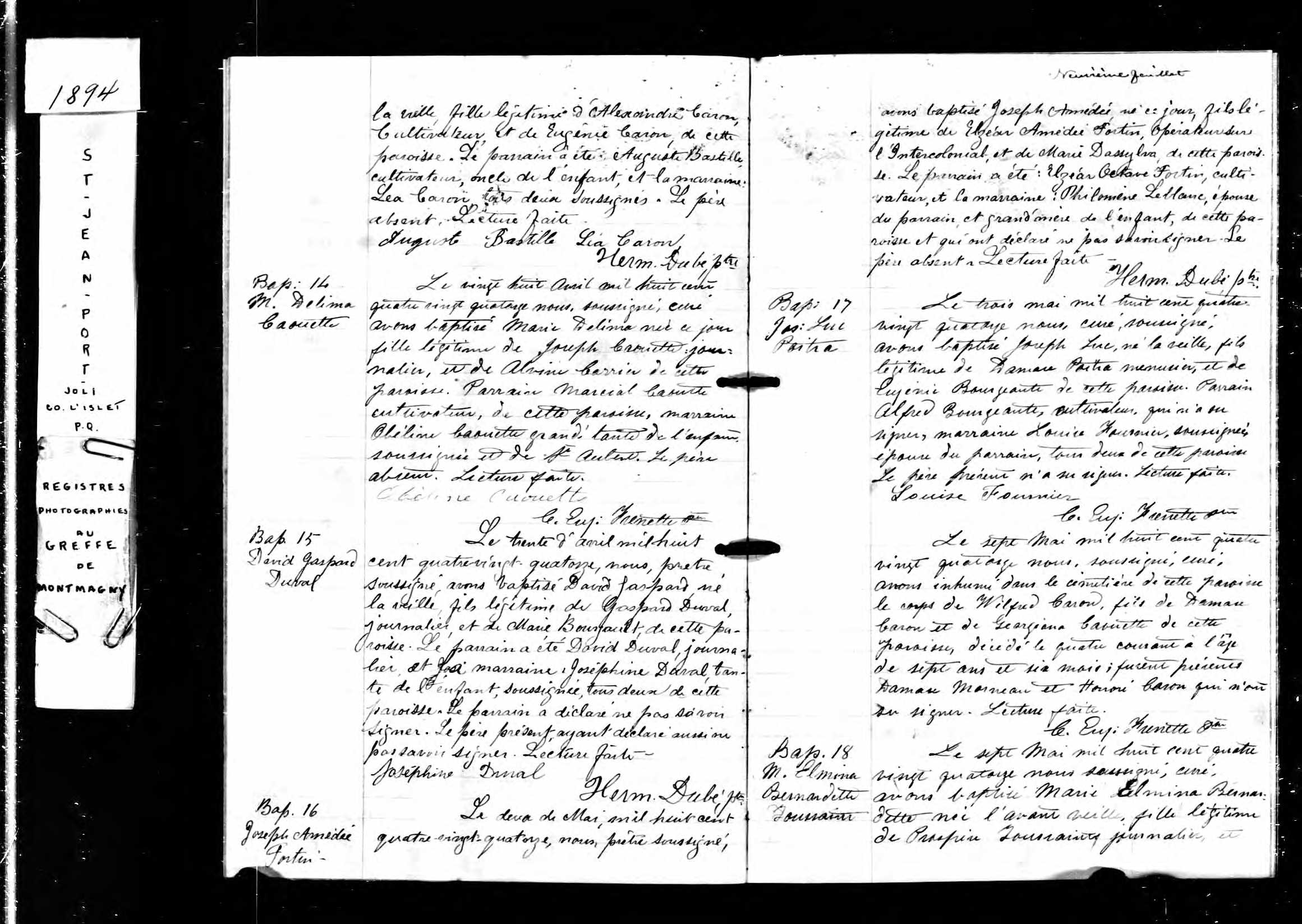 Acte de baptême