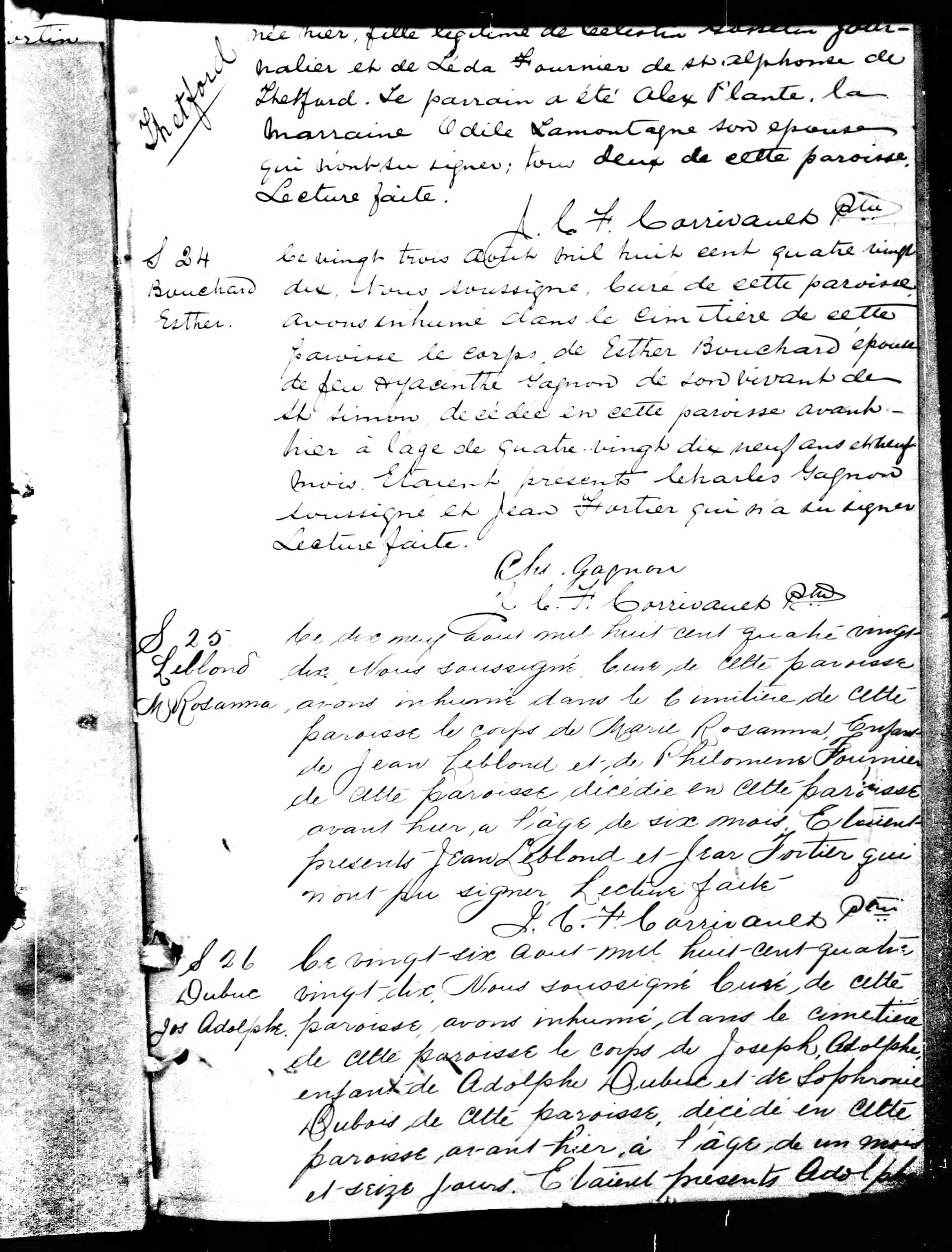 Acte de baptême