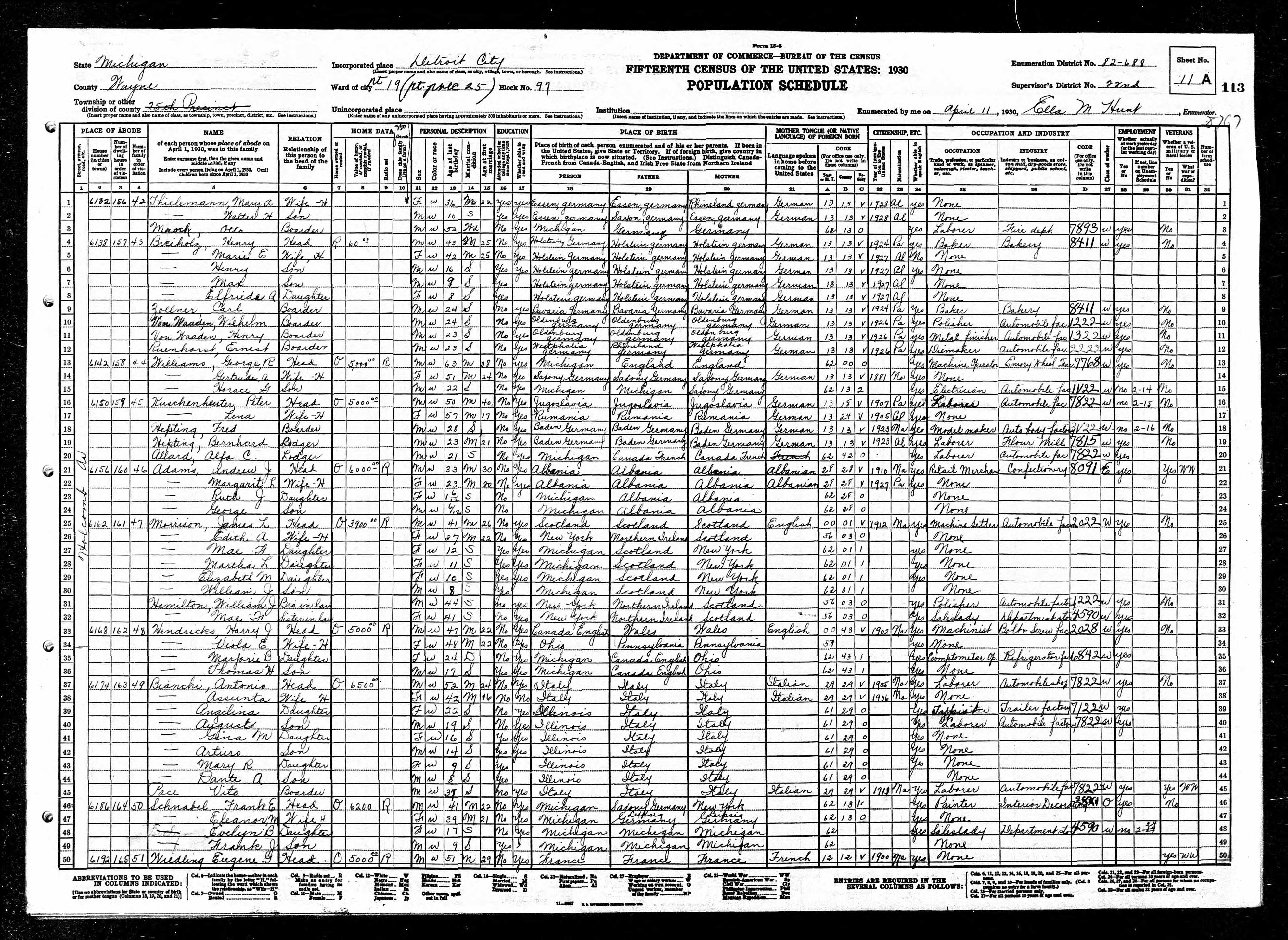 Recensement fédéral américain 1930