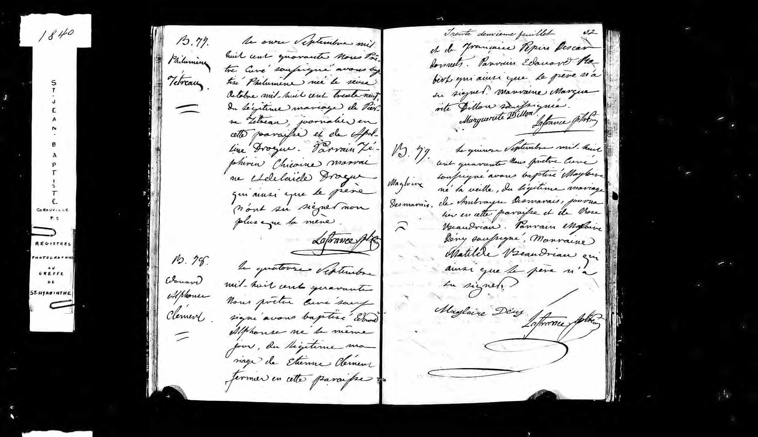 Acte de baptême