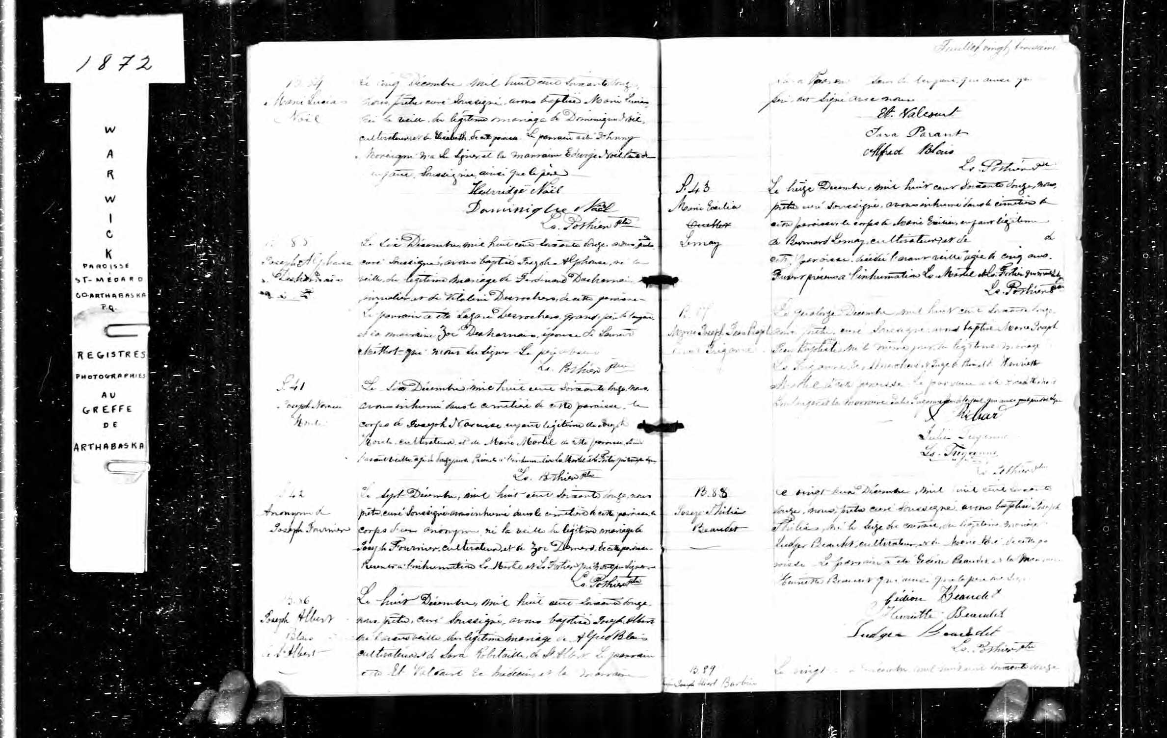 Acte de baptême Acte de baptême