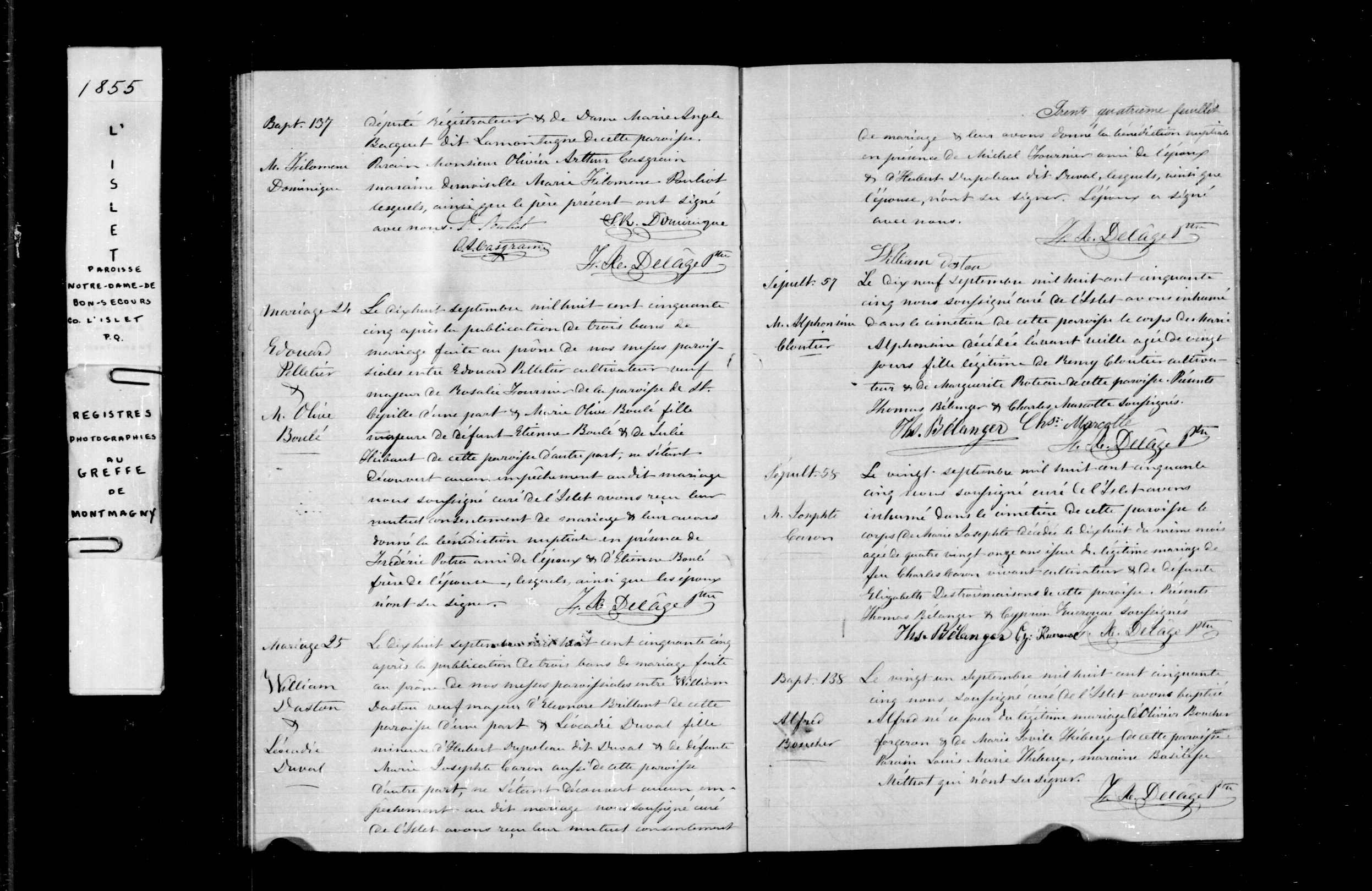 Acte de sépulture