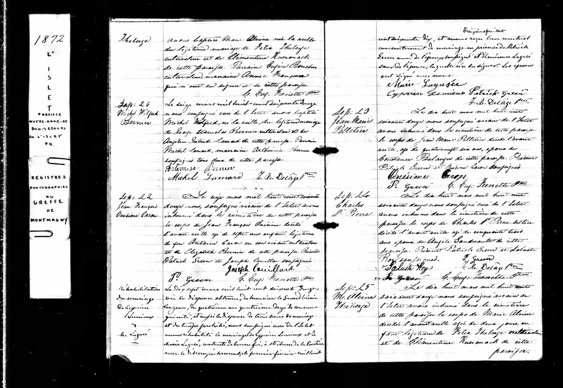 Acte de baptême Acte de baptême
