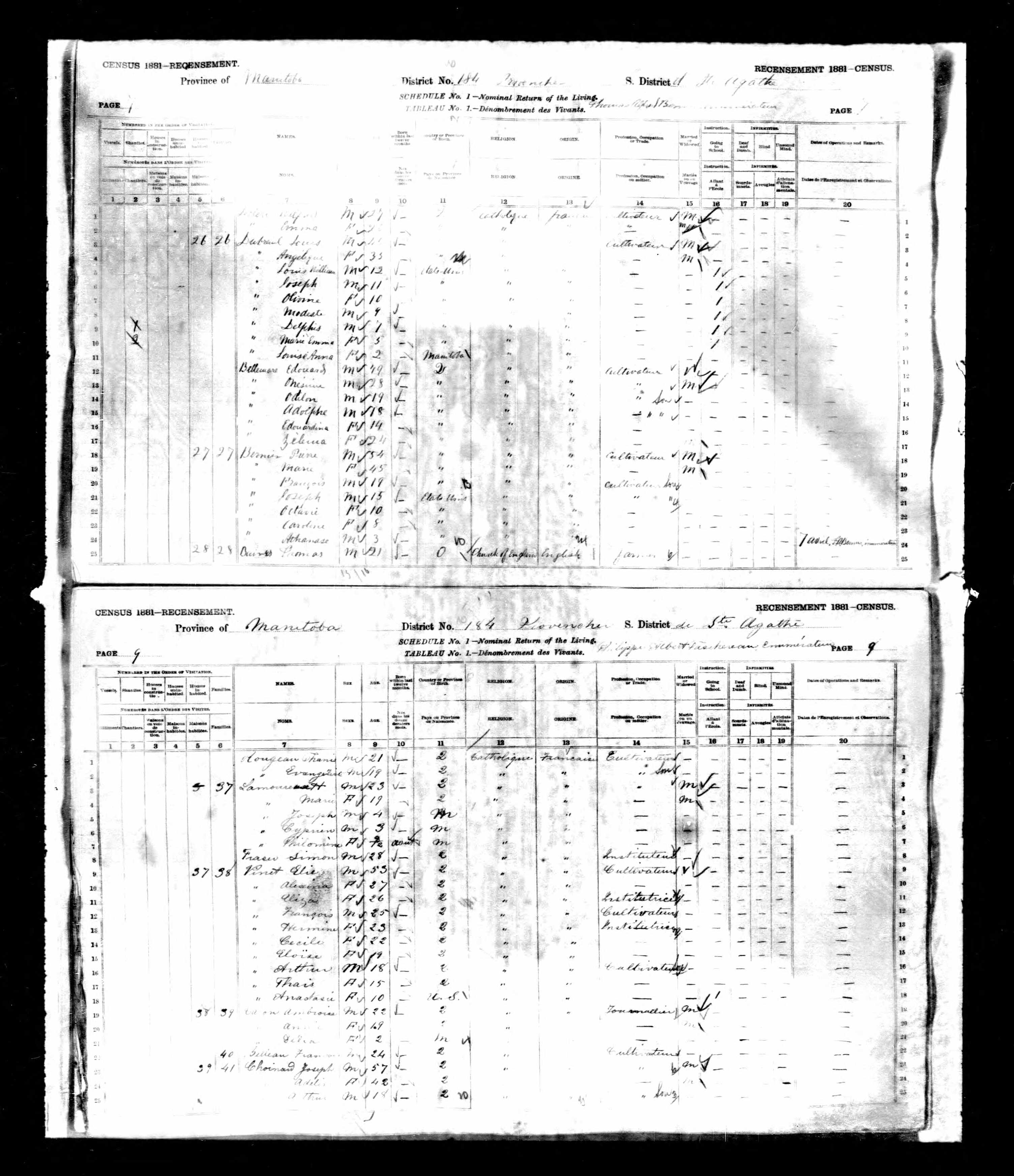 Recensement canadien 1881