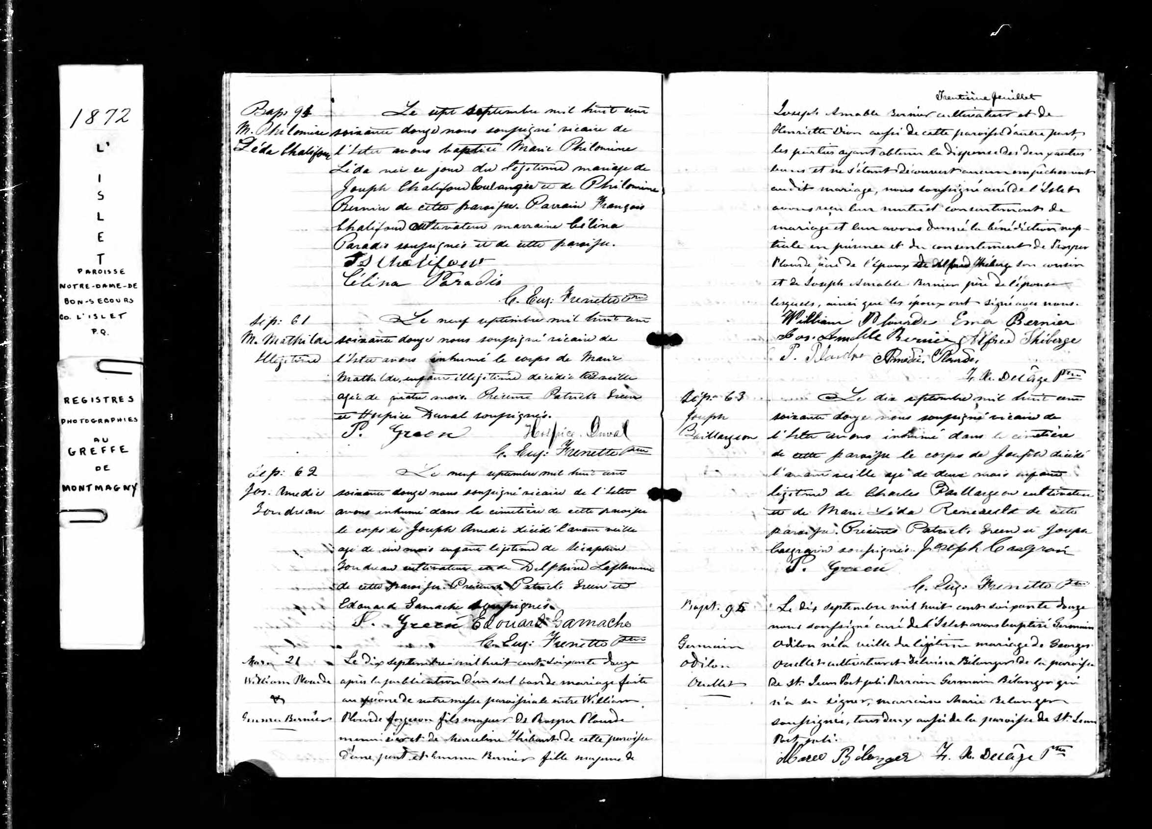 Acte de sépulture