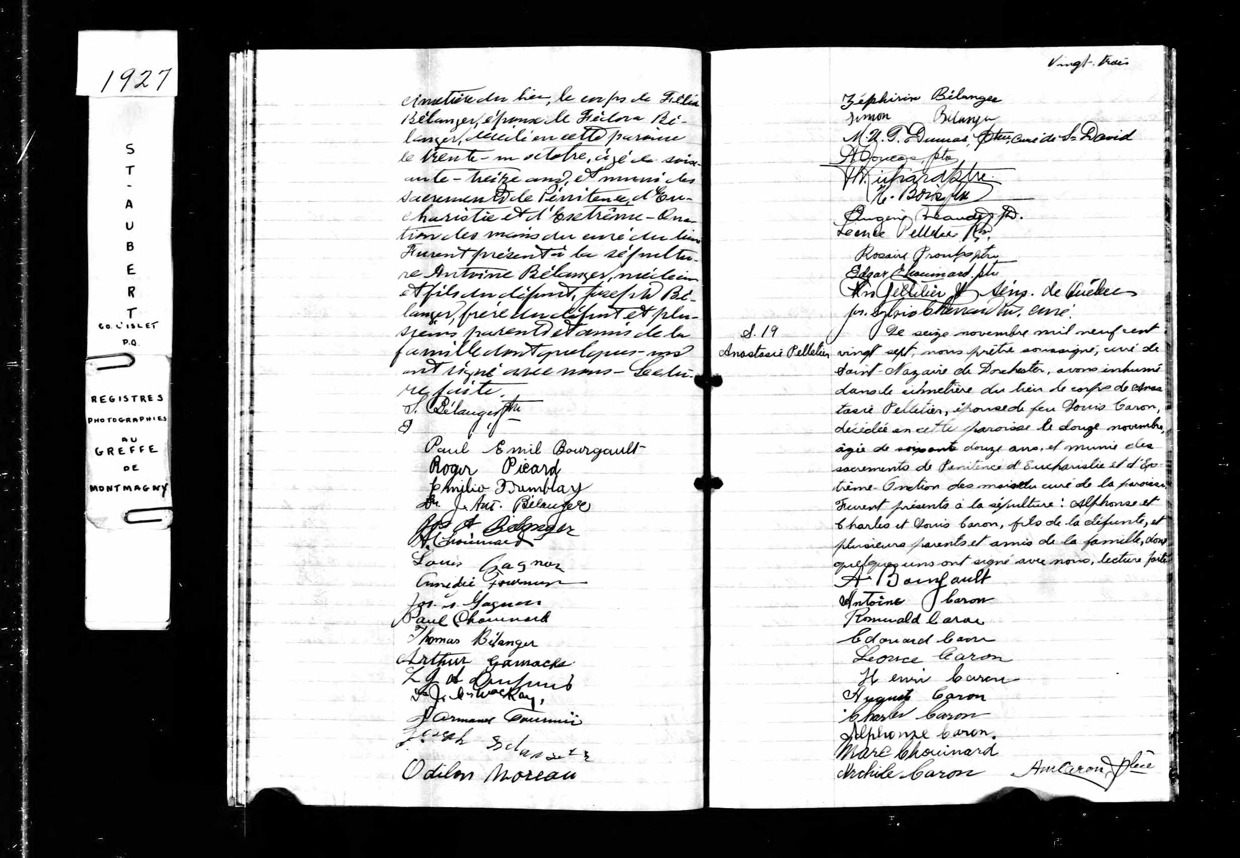 Acte de sépulture