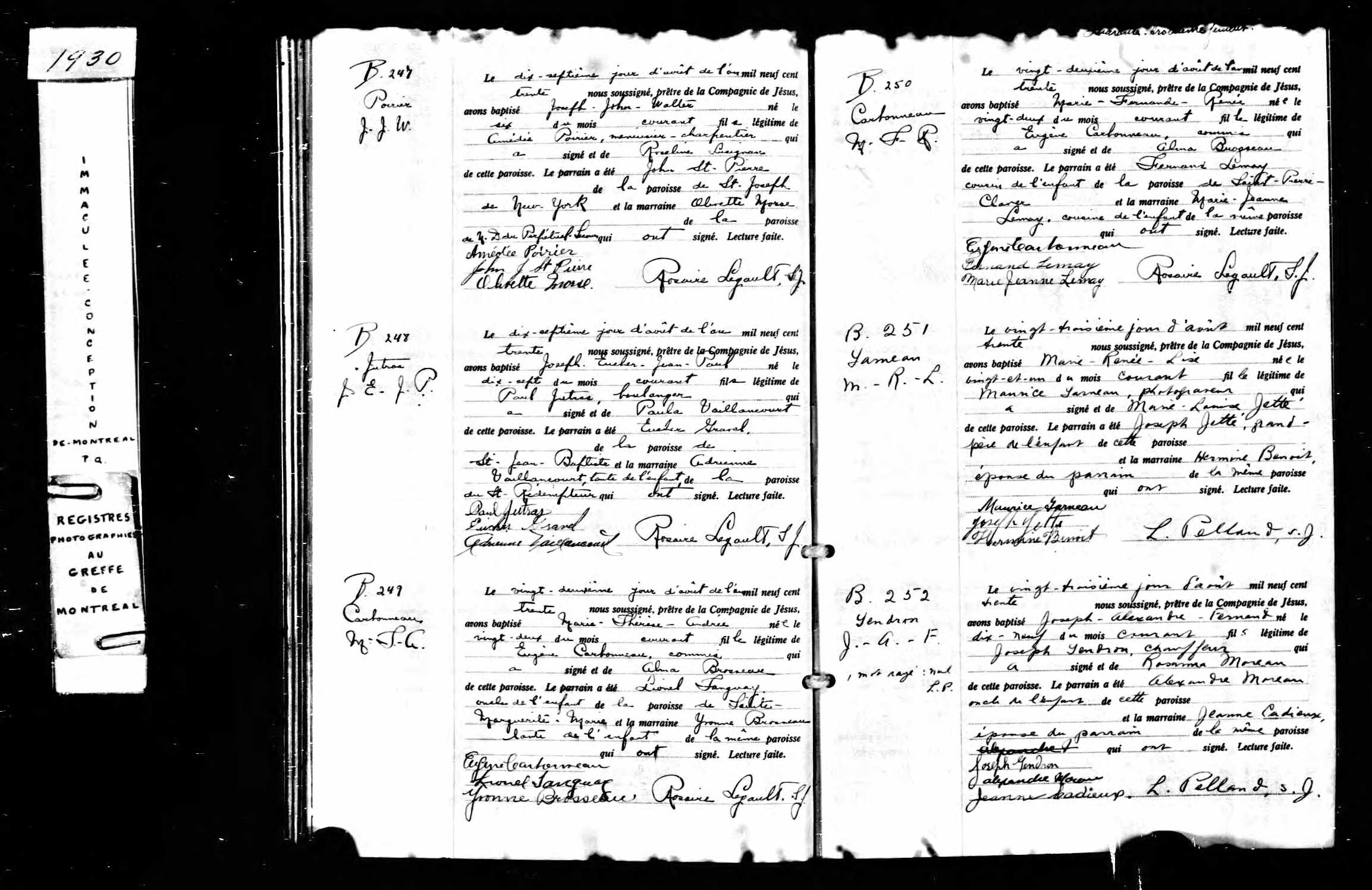 Acte de baptême
