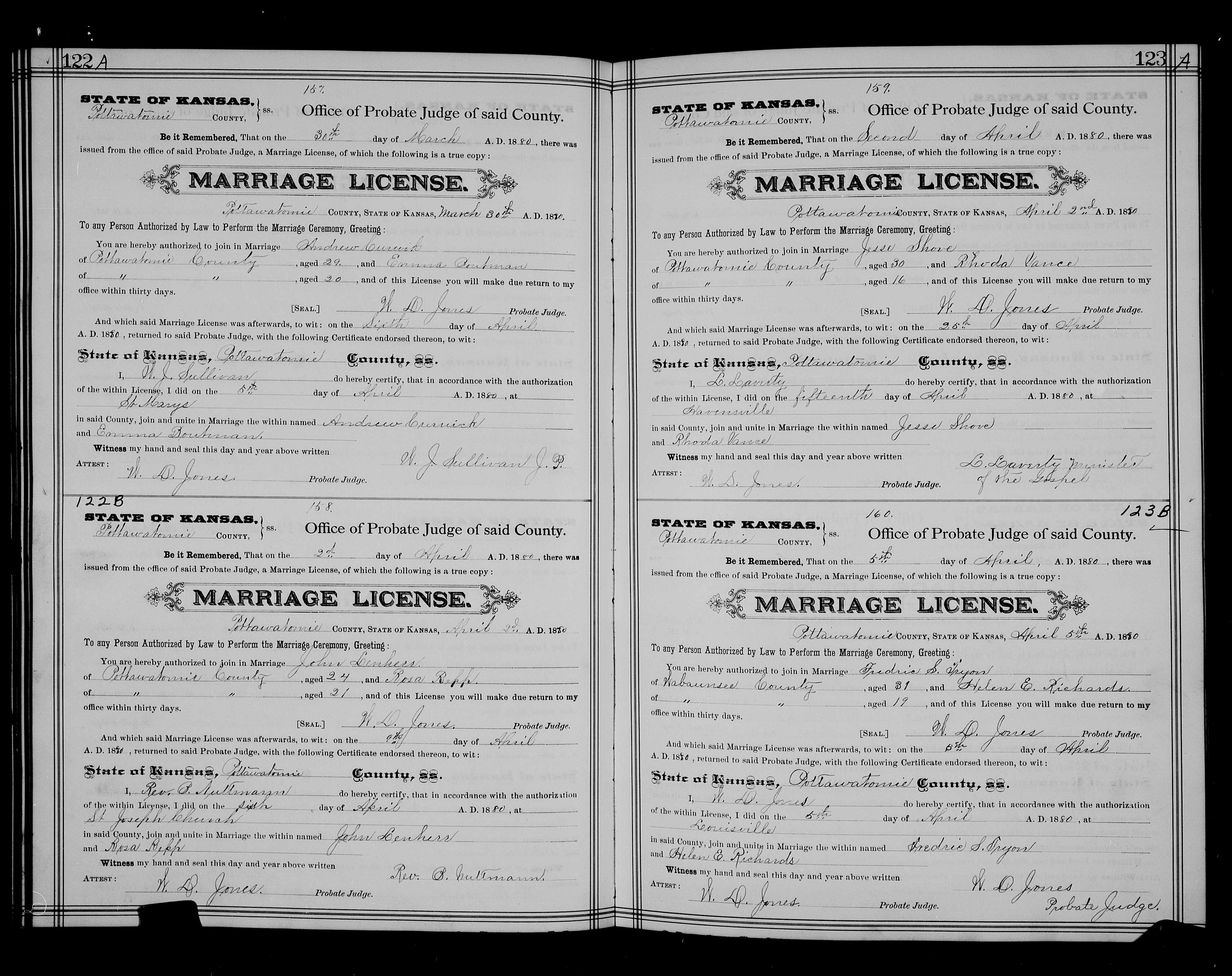 Licence de mariage