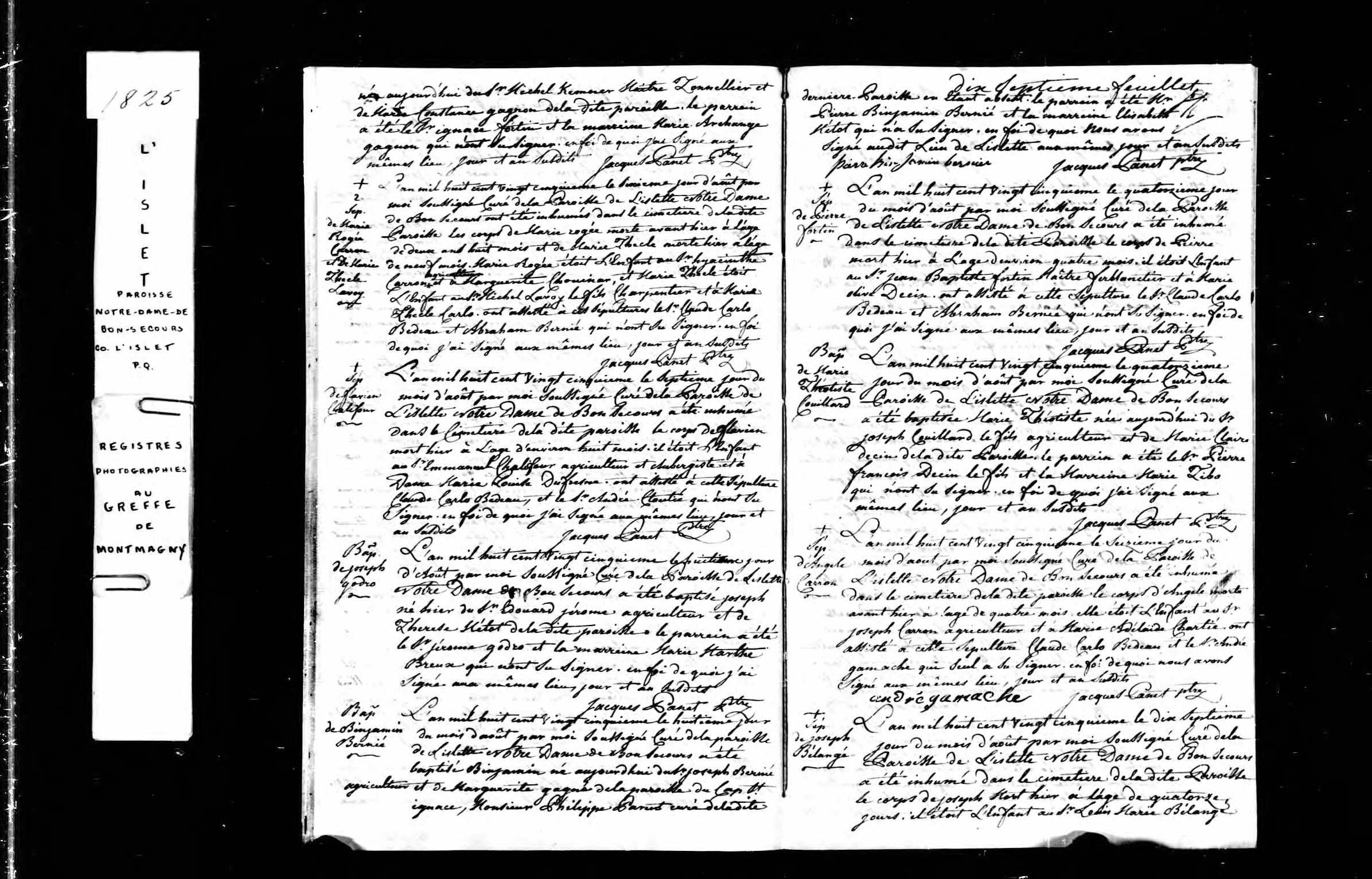 Acte de sépulture