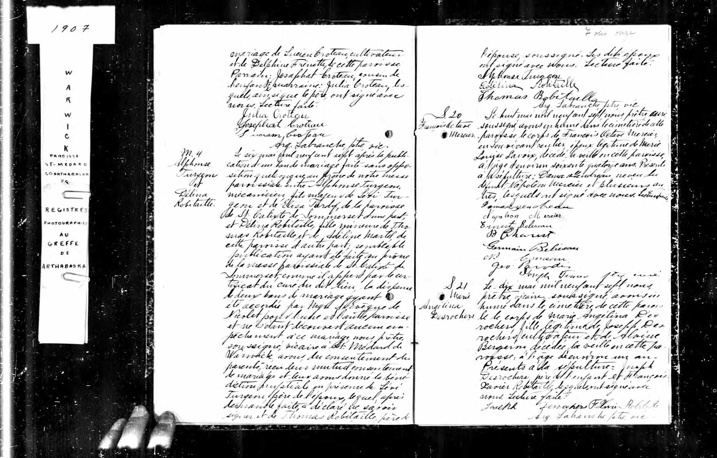Acte de sépulture