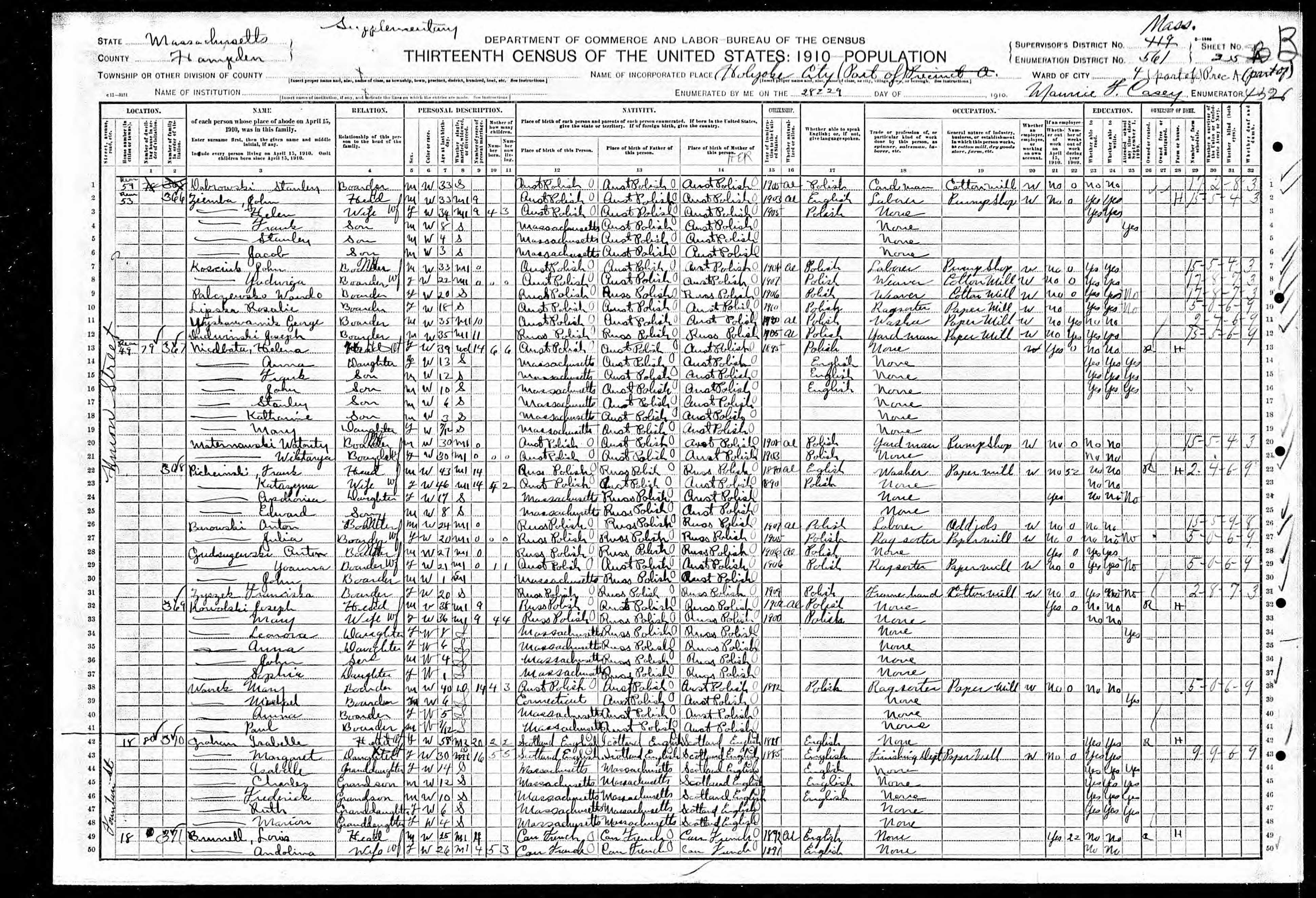 Recensement fédéral américain 1910