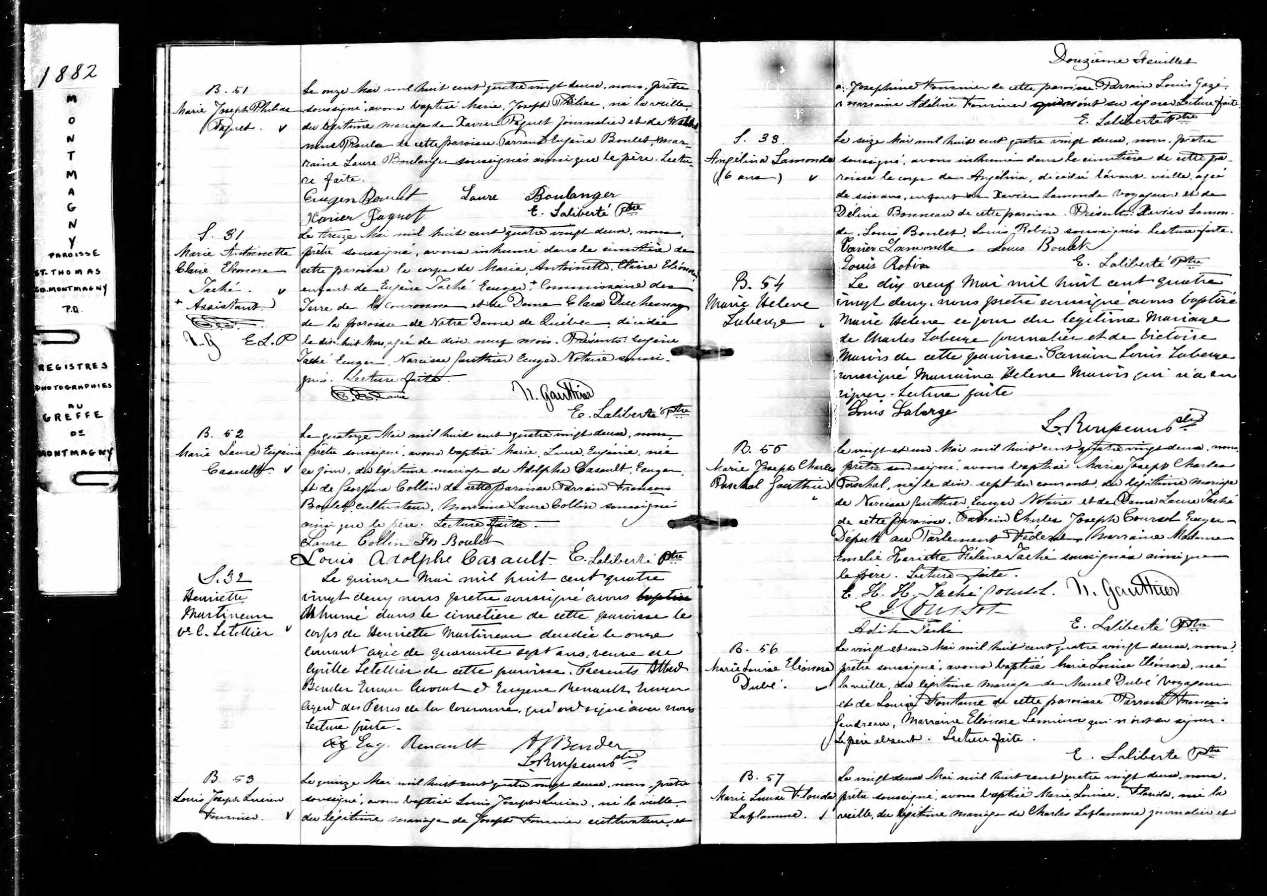 Acte de sépulture