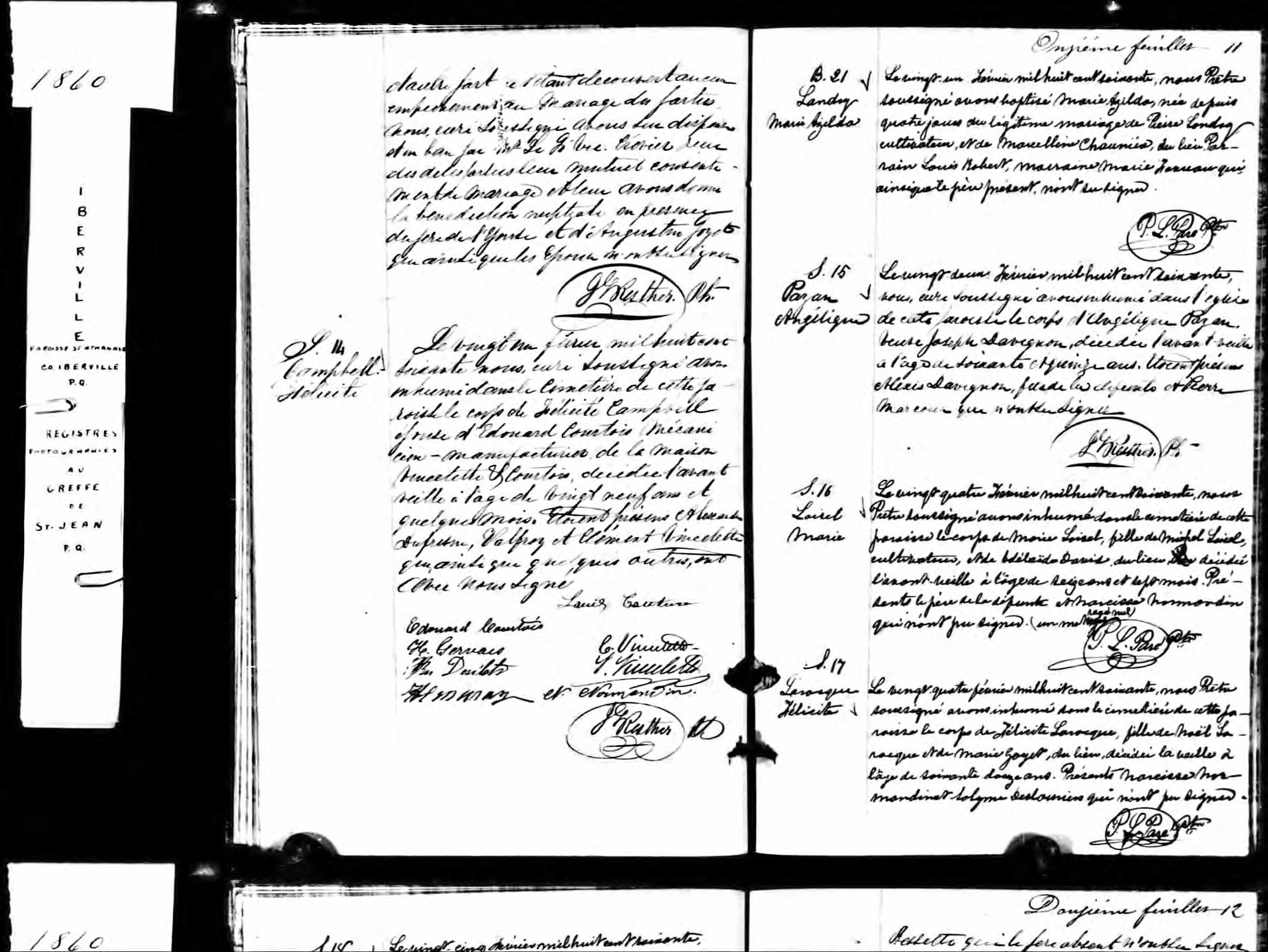 Acte de sépulture