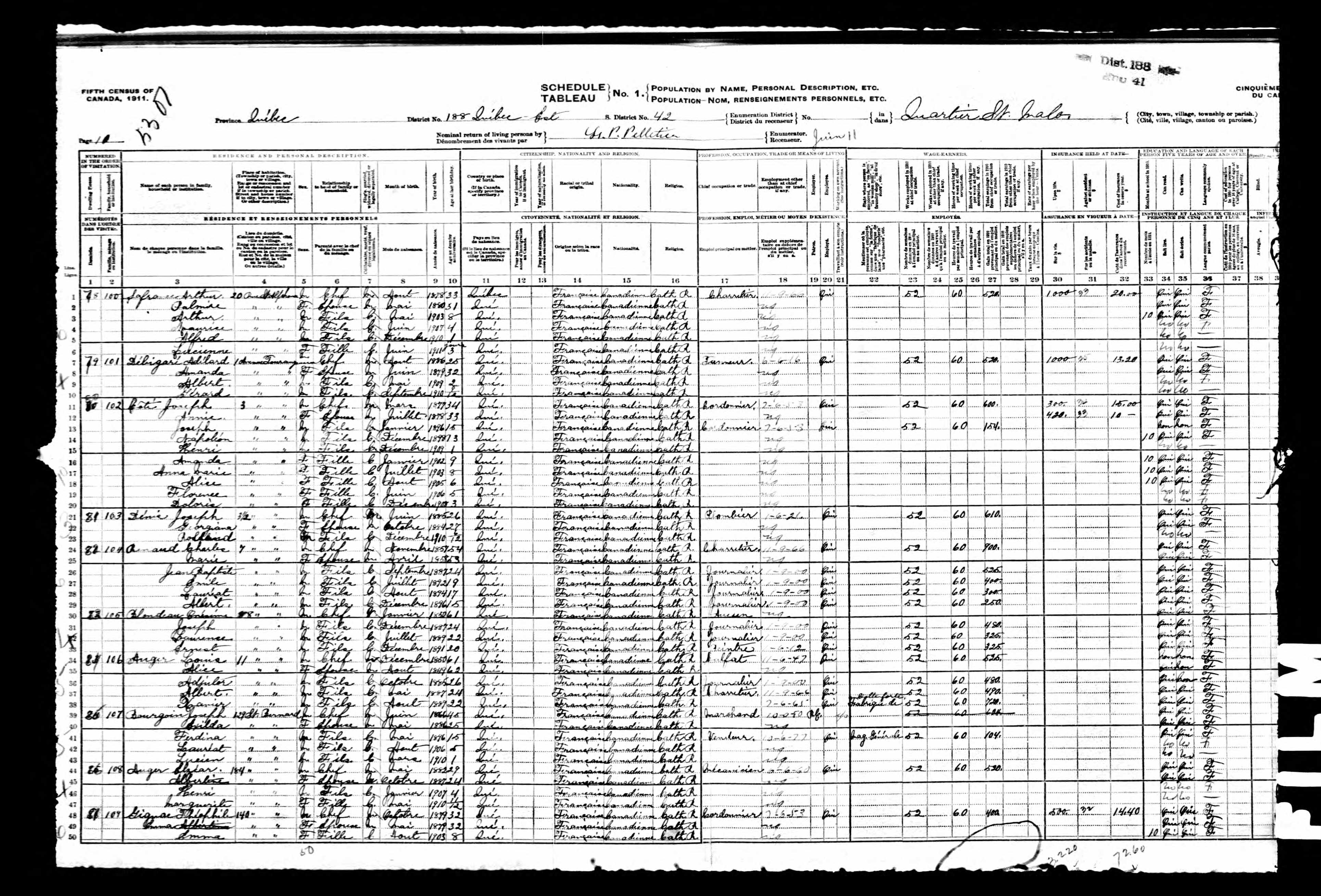 Recensement canadien 1911