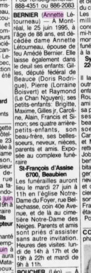 Nécrologie