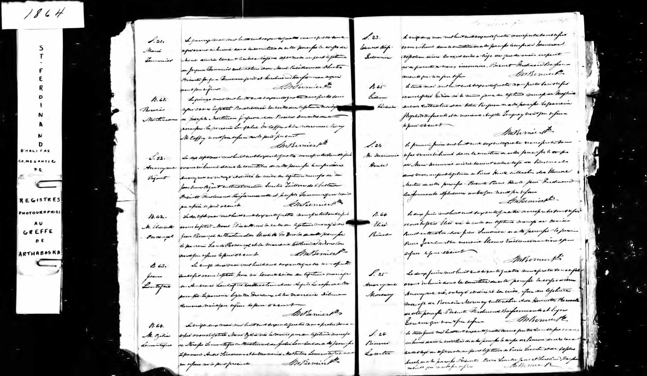 Acte de sépulture